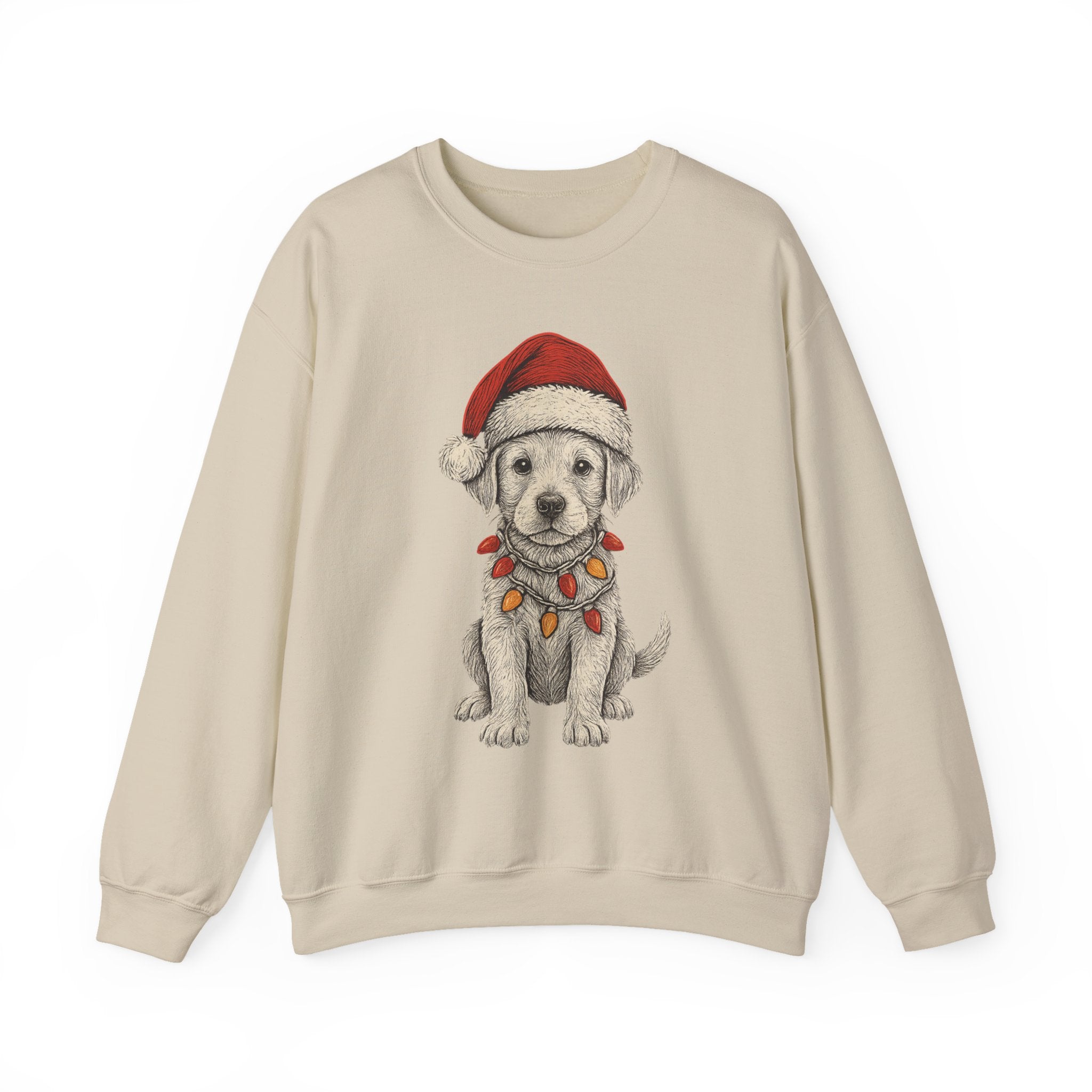 Cute Christmas Dog Sweatshirt, Holiday Apparel, Pet Lover Gift, Cozy Crewneck, Festive Sweatshirt, Winter Fashion