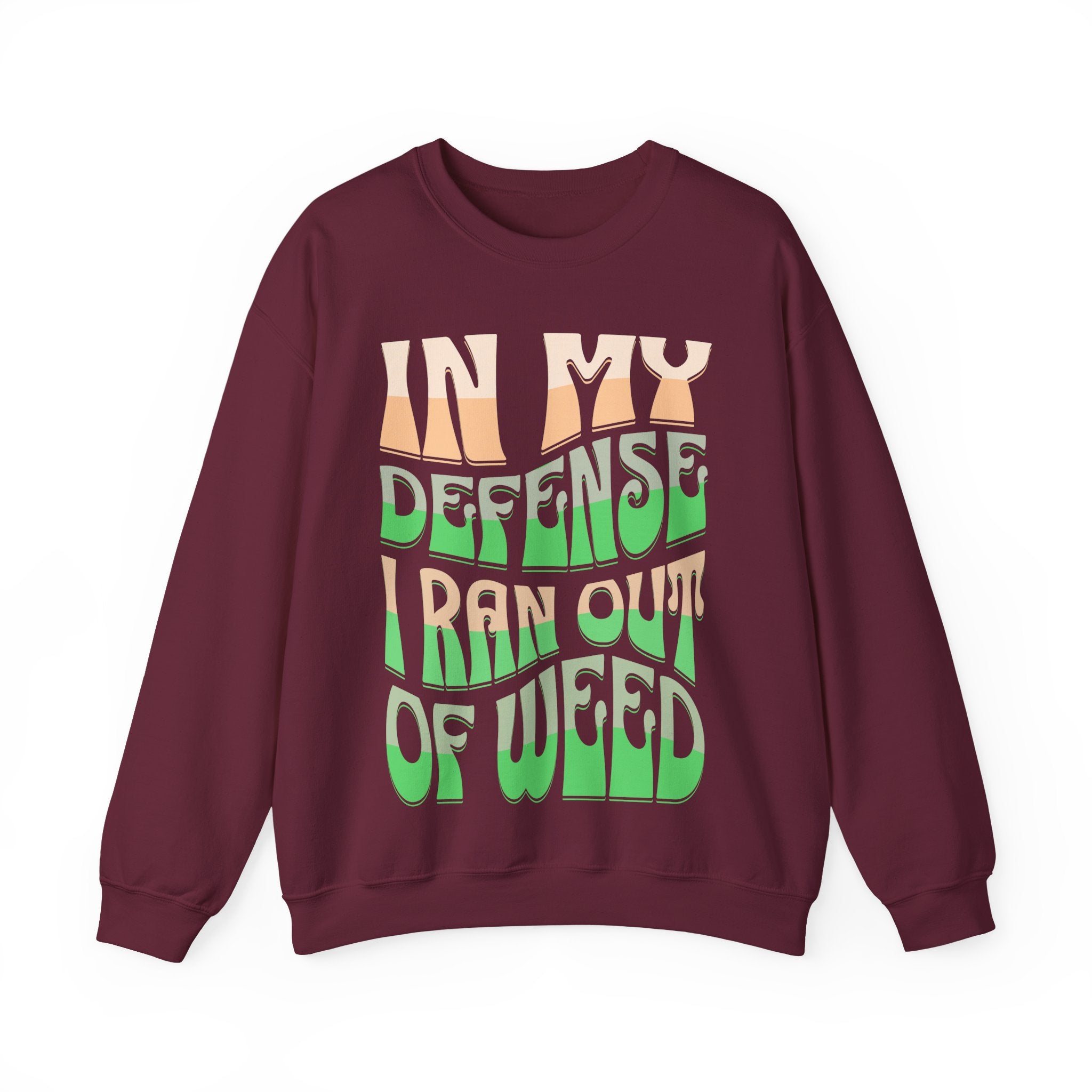 Funny Weed Defense Crewneck Sweatshirt
