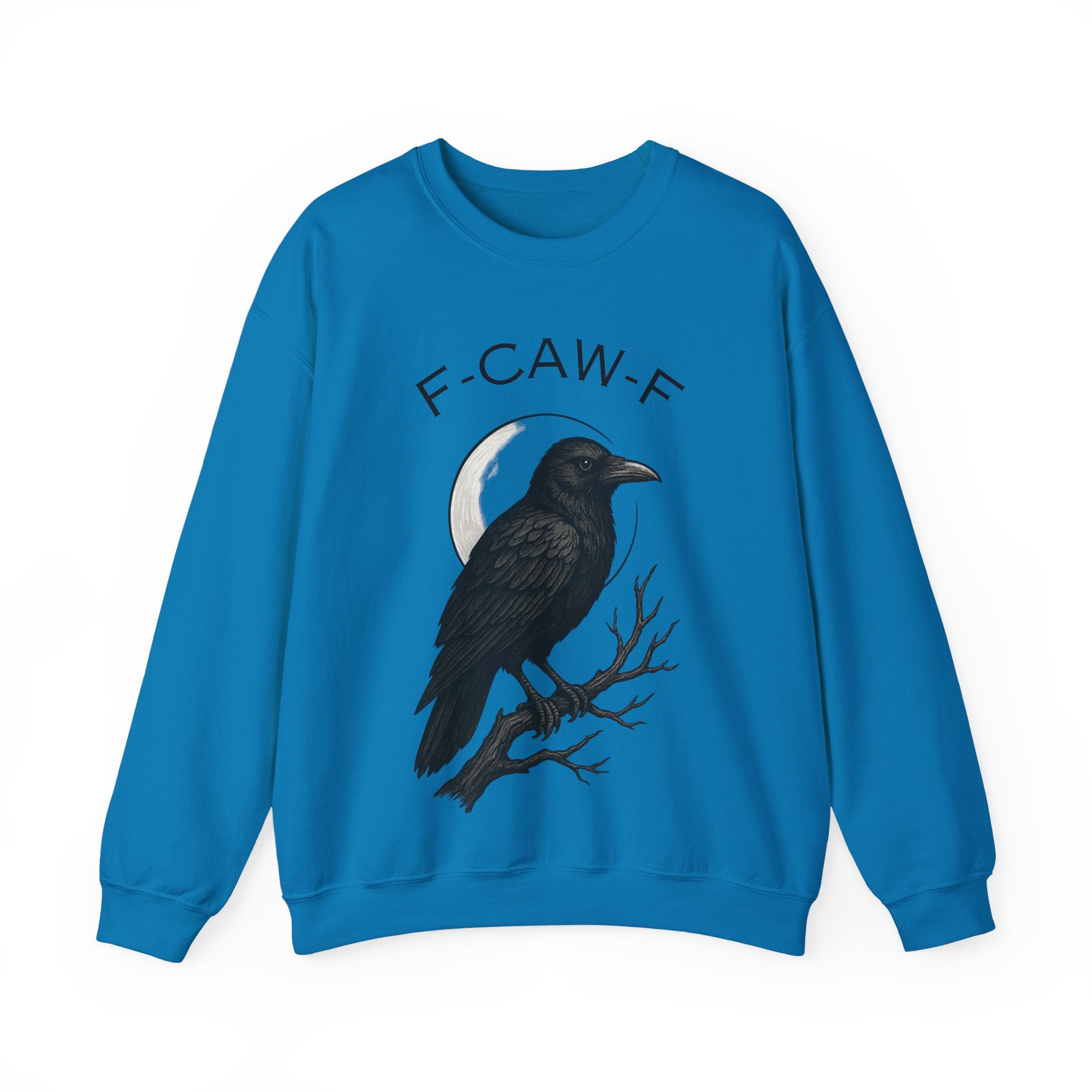 Mystical Raven Sweatshirt - Fall Fashion, Casual Loungewear, Unique Gift, Halloween Apparel, Unisex Style