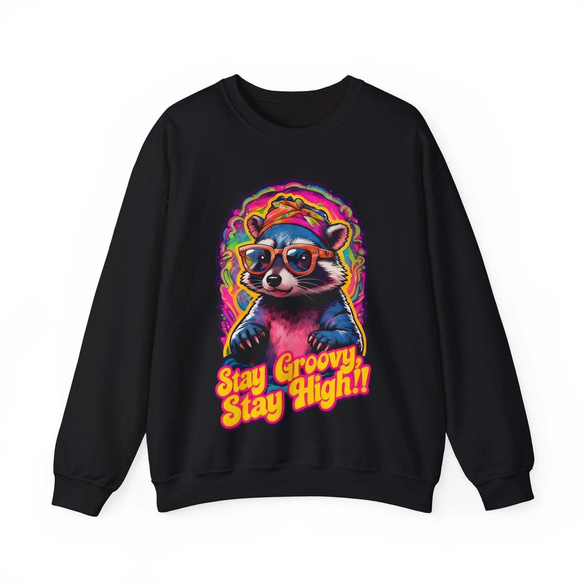Stay Groovy Raccoon Sweatshirt