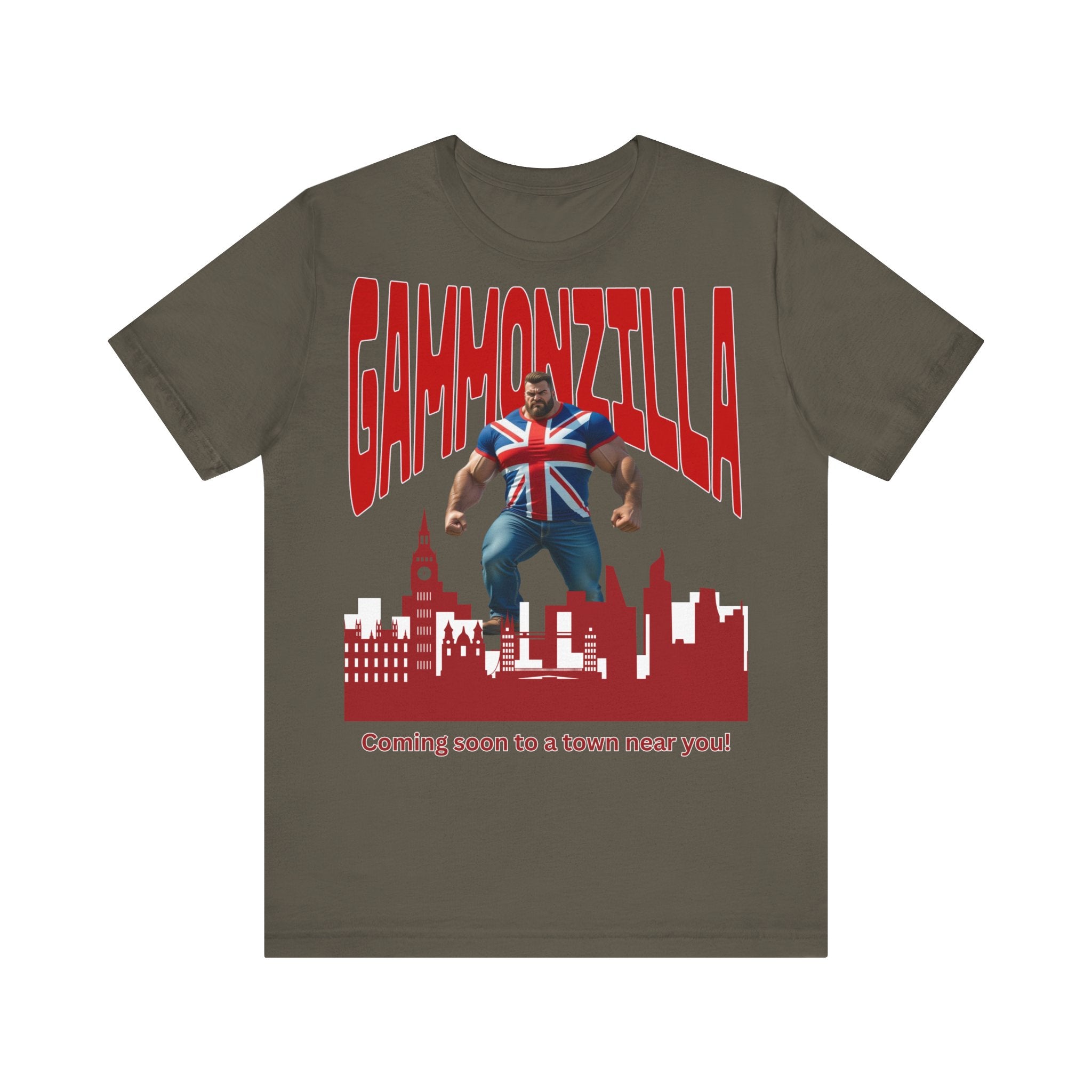 Gammonzilla Unisex Tee | Funny Graphic T-Shirt for Casual Wear, Gift for Comic Fans, Birthday Gift, Novelty Tee, Unique Humor Shirt