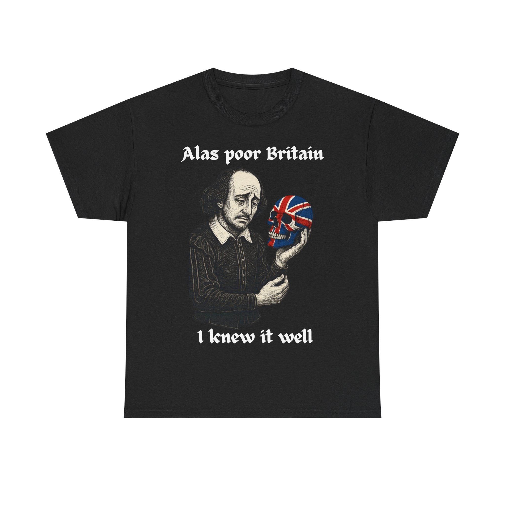 Edgy Shakespearean Tee, British Culture Shirt, Graphic Novelty Top, Literary Fan Gift, Casual Daily Wear