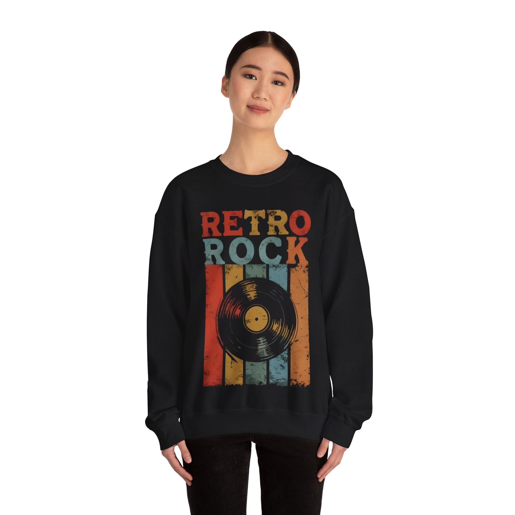 Retro Rock Unisex Crewneck Sweatshirt - Vintage Music Vibes
