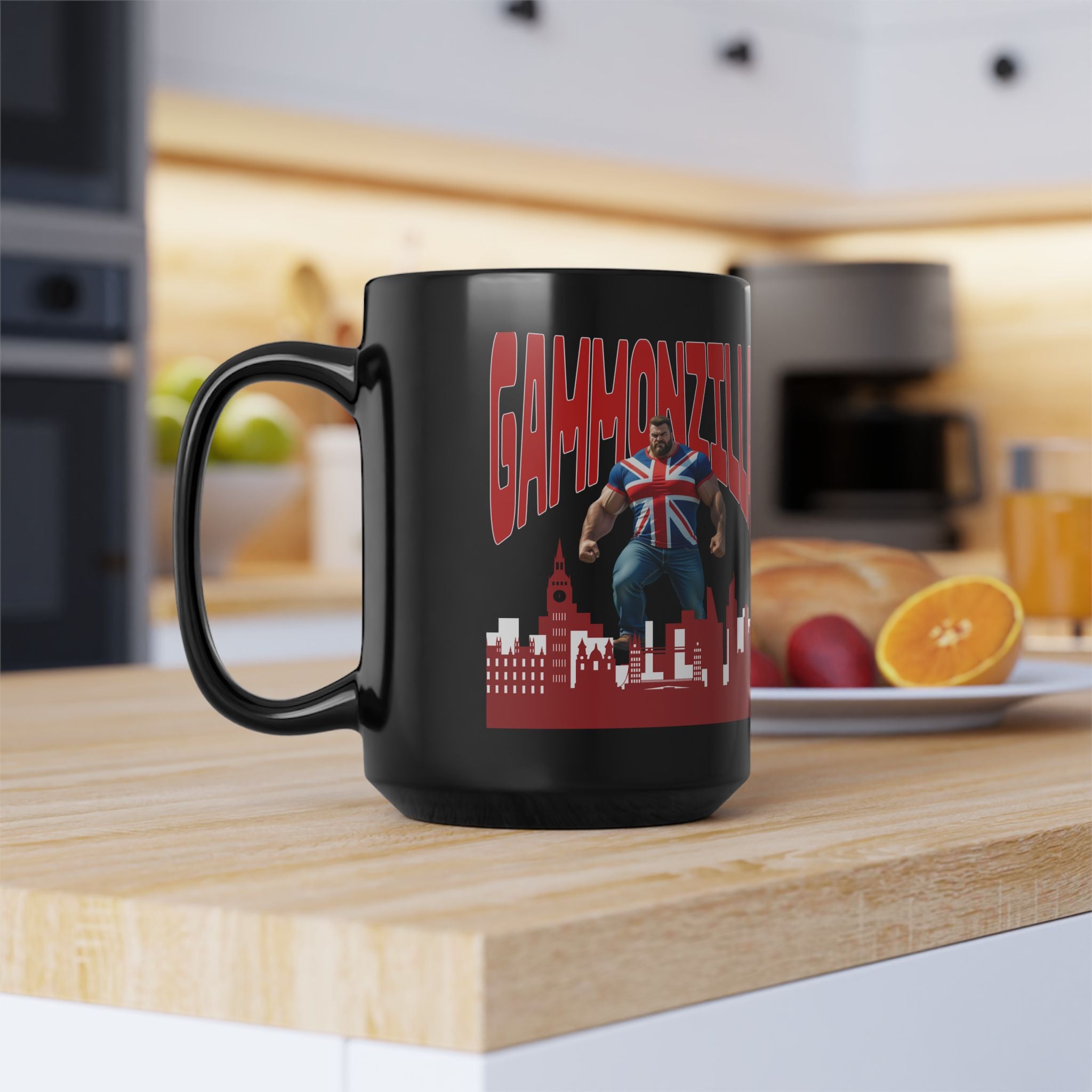 Gammonzilla Mug, Gift for Comic Fans, Unique Coffee Cup, Geeky Kitchenware, Fun Drinkware, Birthday Gift Idea