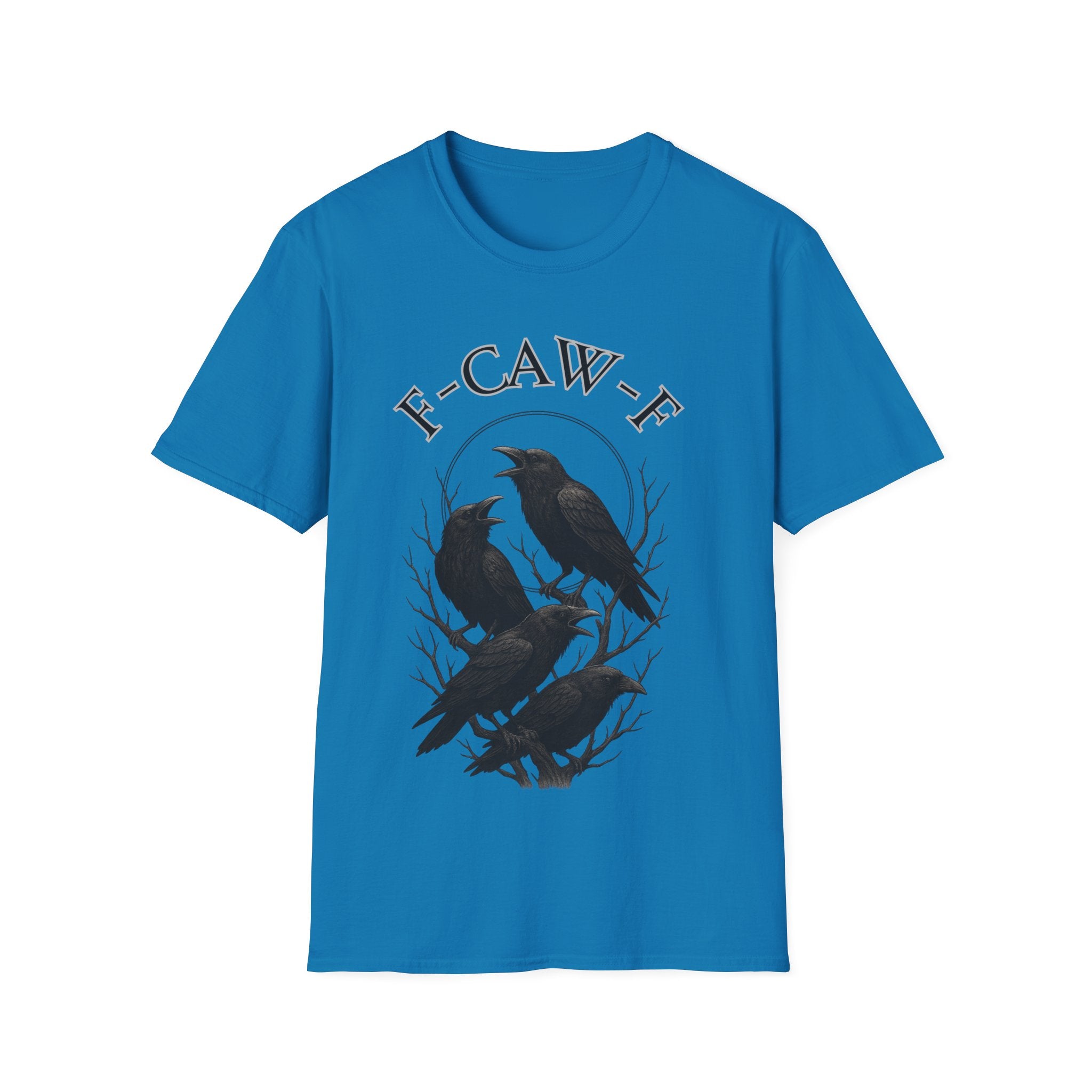 Cawing Crows T-Shirt, Bird Lover Tee, Funny Gift for Nature Enthusiasts, Casual Wear, Halloween Apparel, Unique Bird Shirt