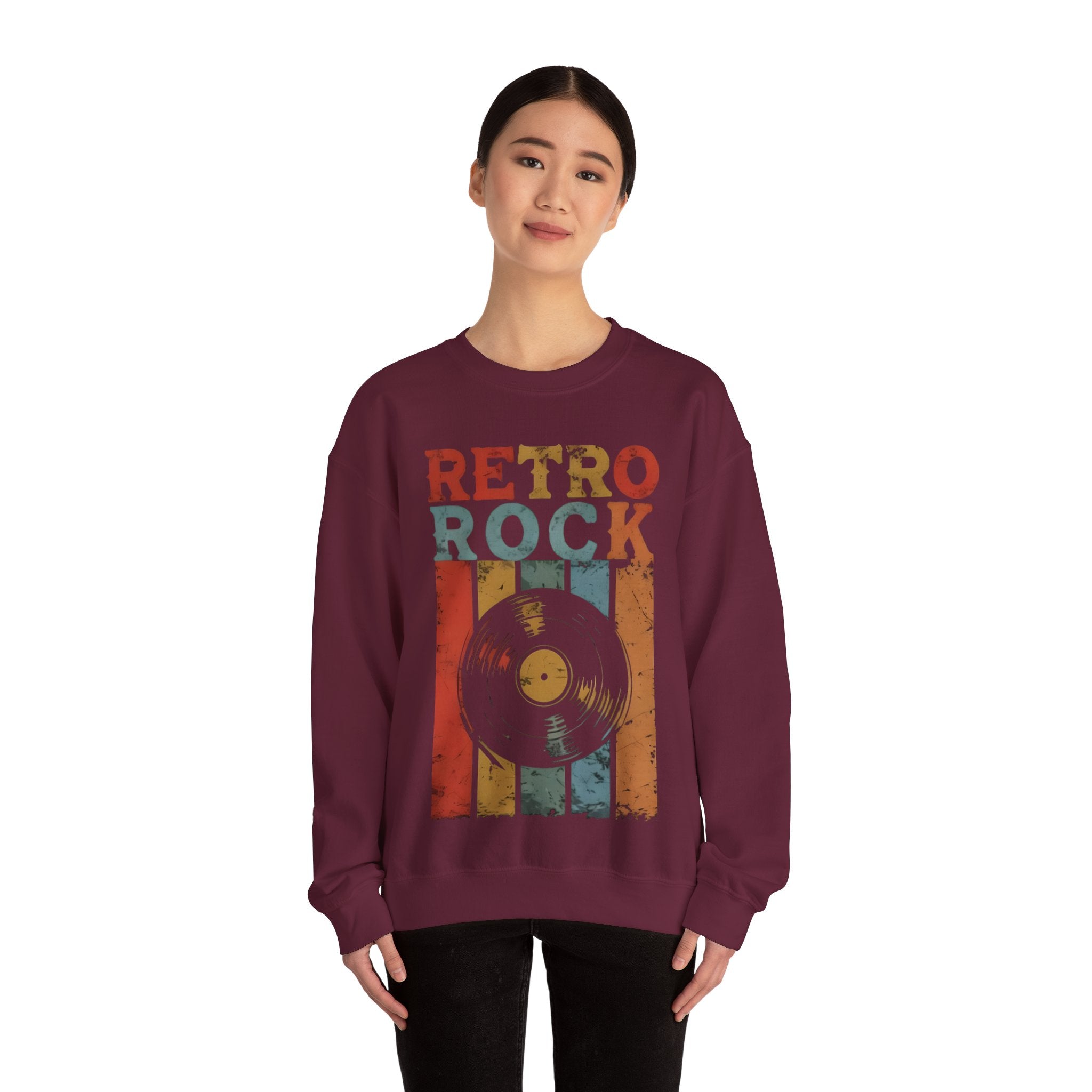 Retro Rock Unisex Crewneck Sweatshirt - Vintage Music Vibes