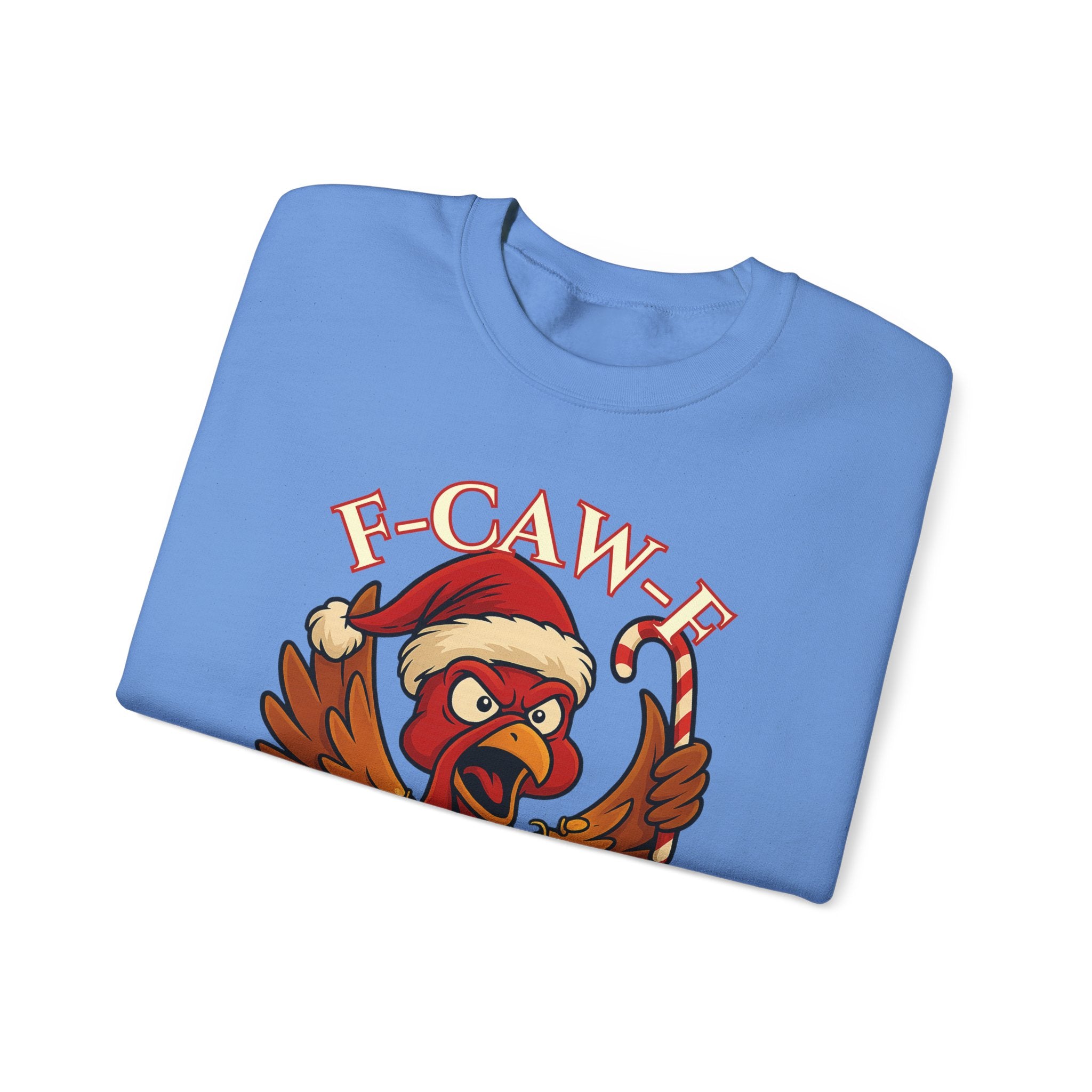 Funny Christmas Sweatshirt - 'F-Caw-F I'm Merry' Unisex Crewneck