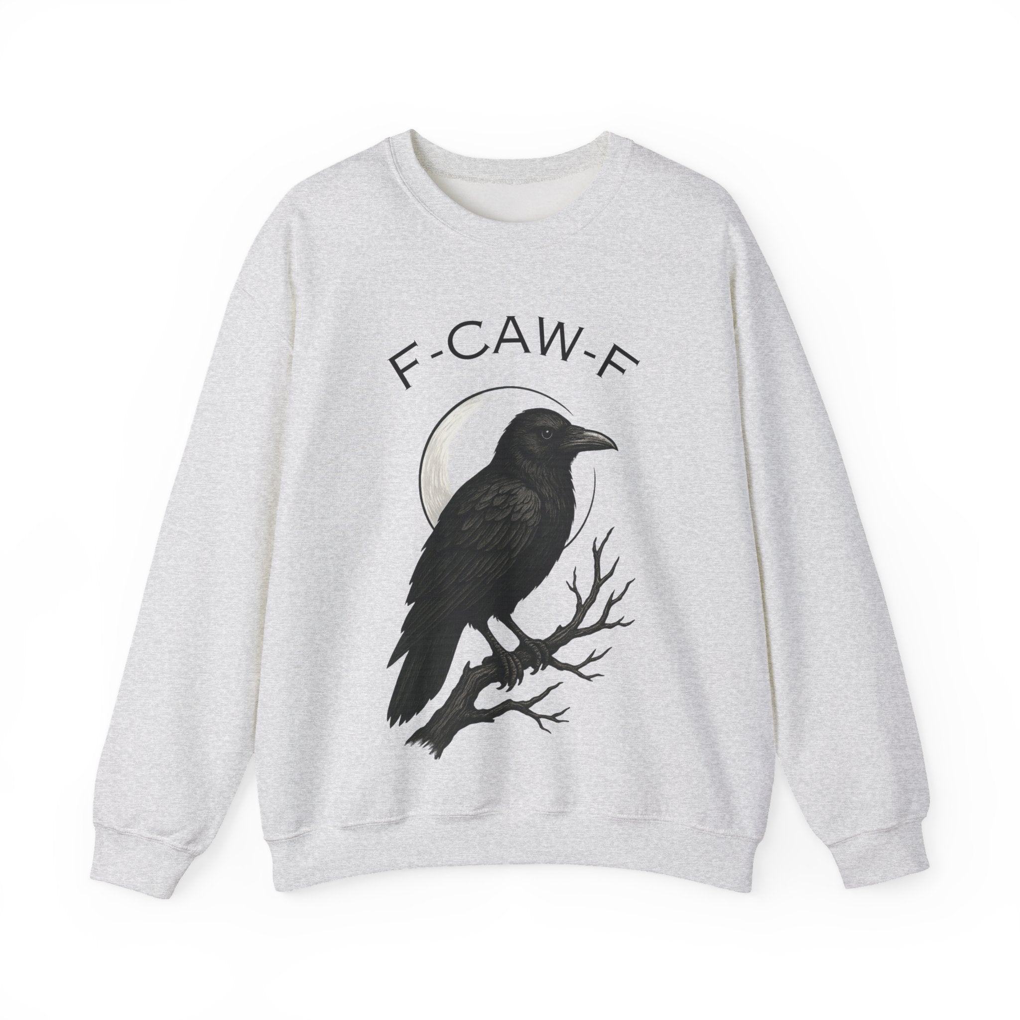 Mystical Raven Sweatshirt - Fall Fashion, Casual Loungewear, Unique Gift, Halloween Apparel, Unisex Style