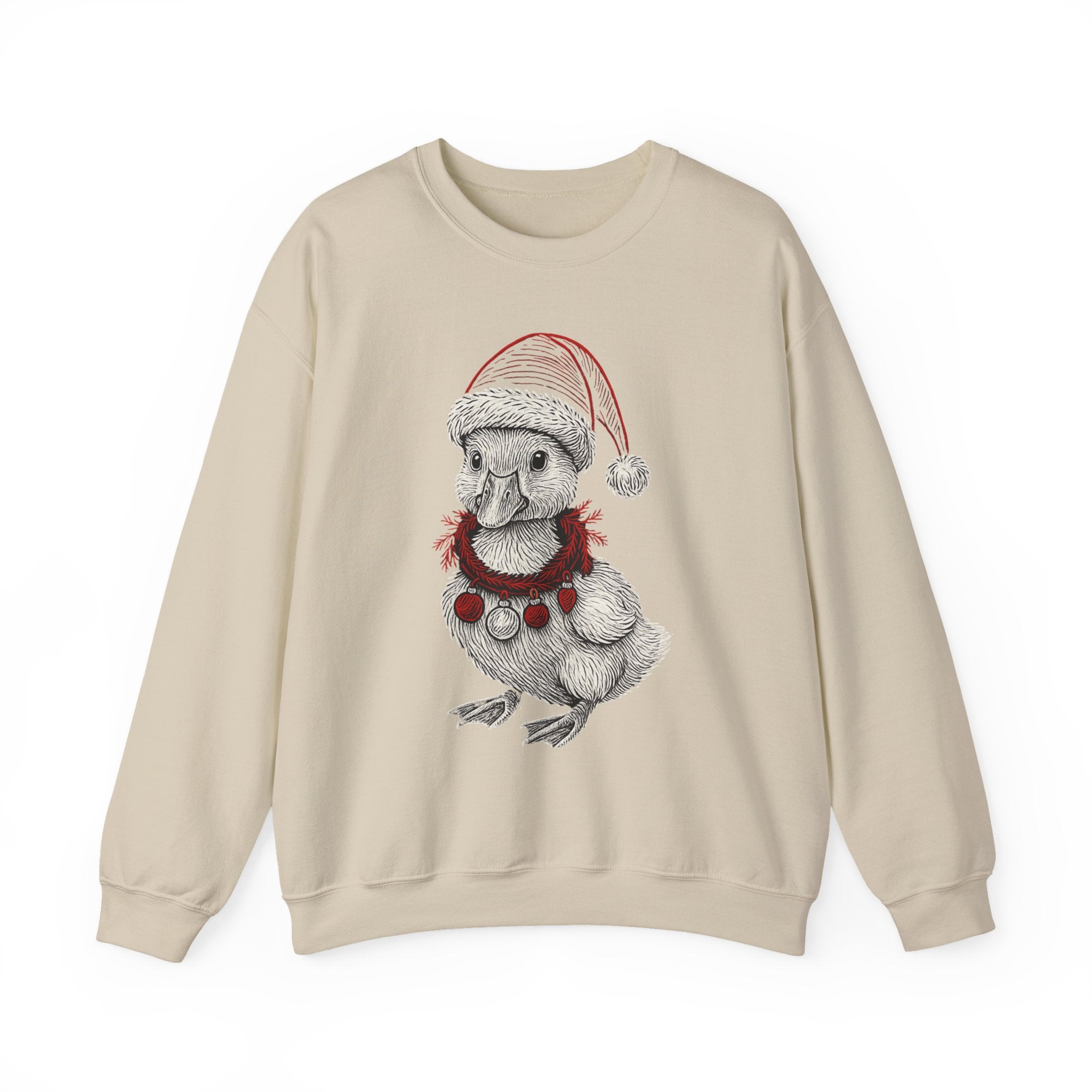 Festive Holiday Crewneck Sweatshirt, Cute Animal Sweater, Christmas Gift, Cozy Apparel, Unisex Fleece Top, Seasonal Fashion
