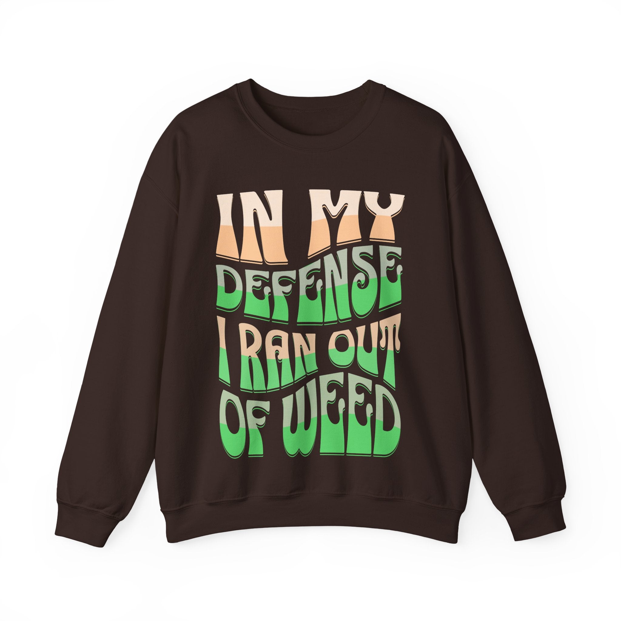 Funny Weed Defense Crewneck Sweatshirt