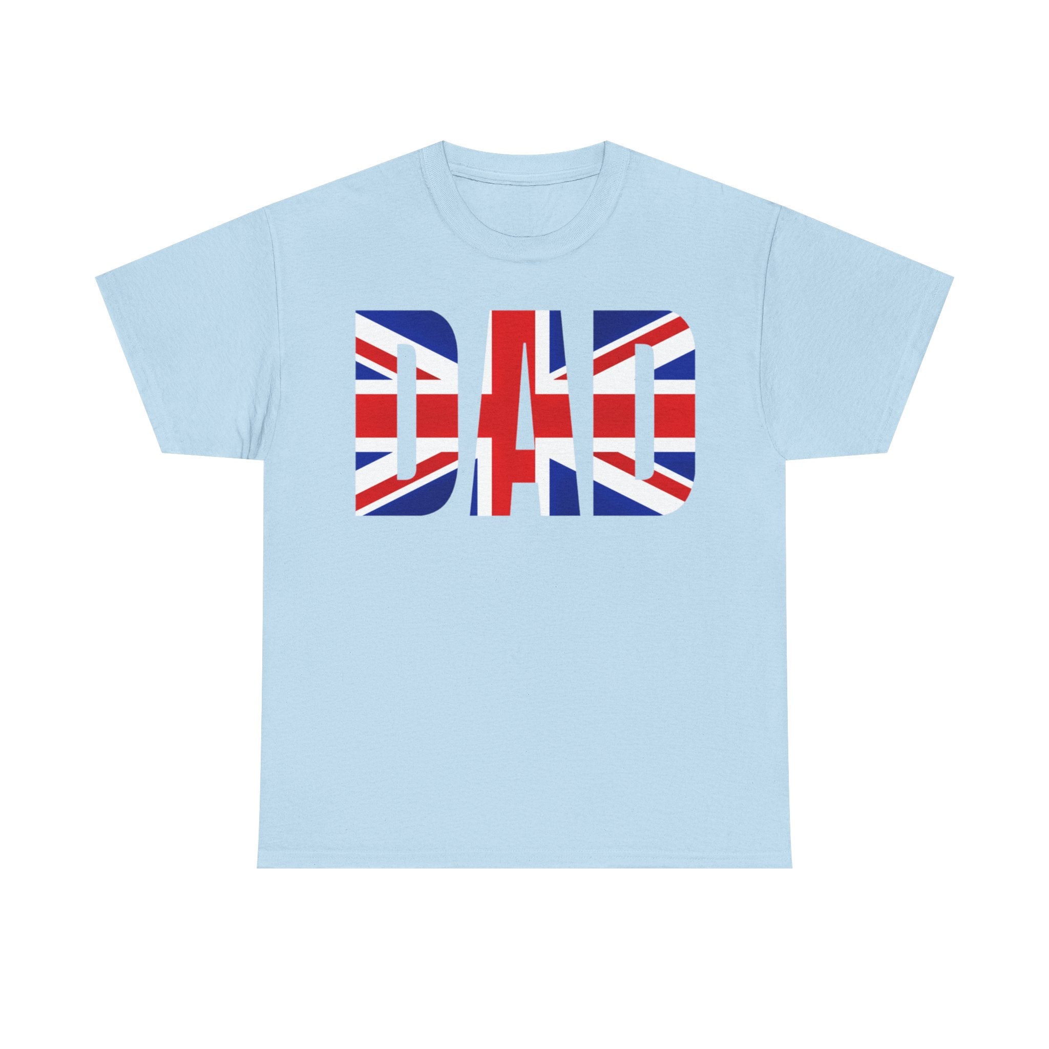 British Flag Dad Tee - Perfect for Father's Day, Casual Wear, Gifts for Dads, Patriotic Fashion, Family Outings