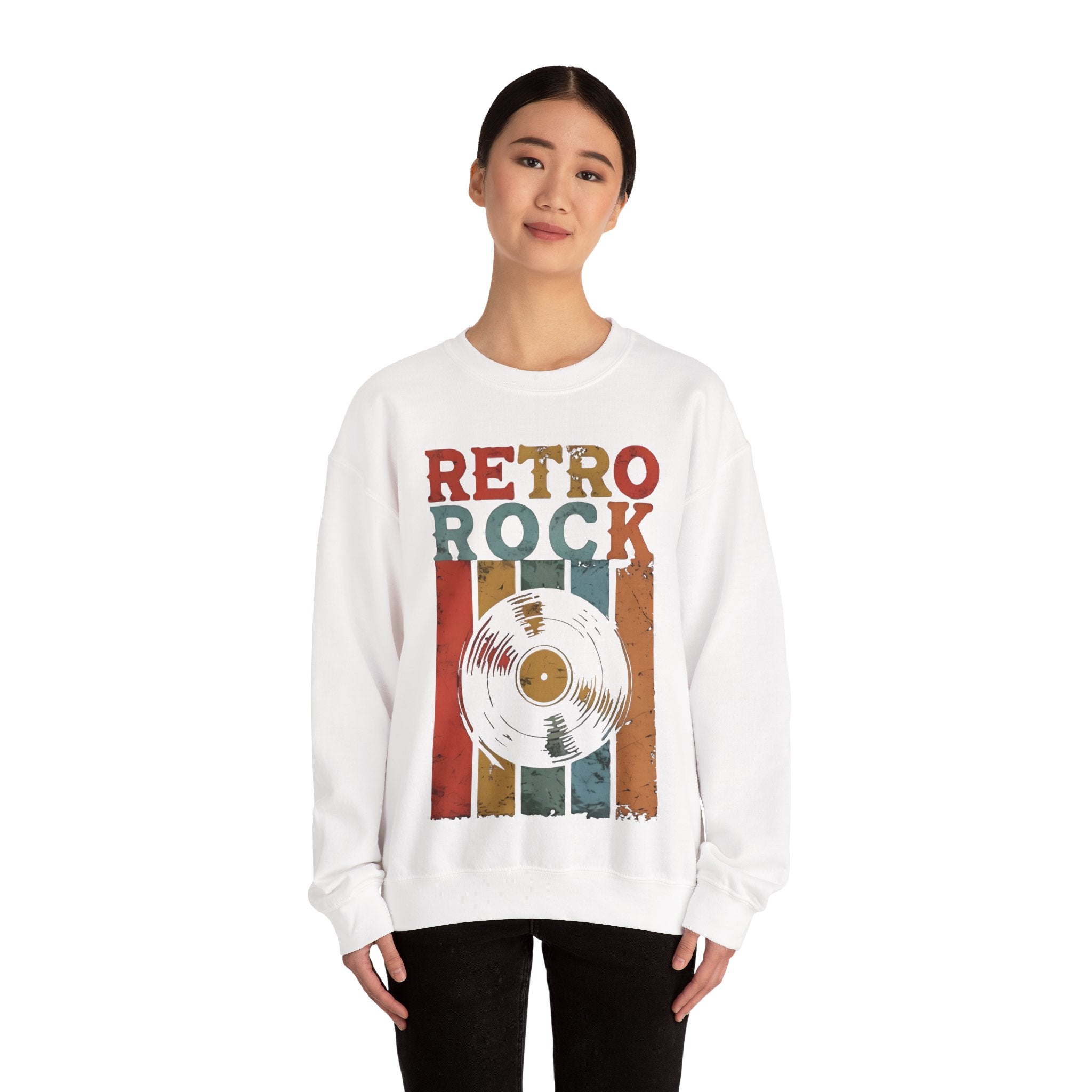 Retro Rock Unisex Crewneck Sweatshirt - Vintage Music Vibes