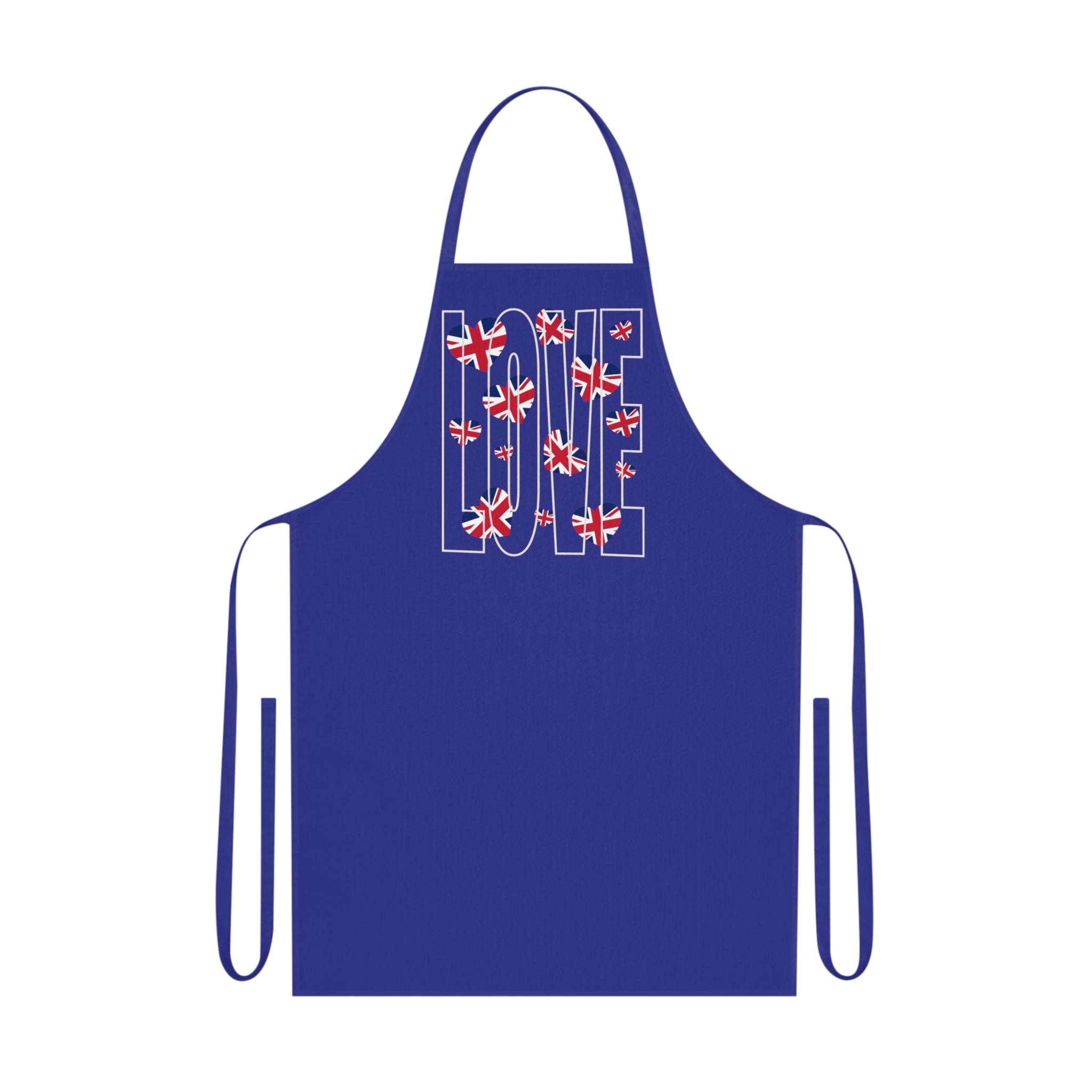 Love Britain-Inspired Cotton Apron, Perfect Gift for Chefs, Baking Enthusiasts, Valentine's Day, Kitchen Decor, Cooking Essentials