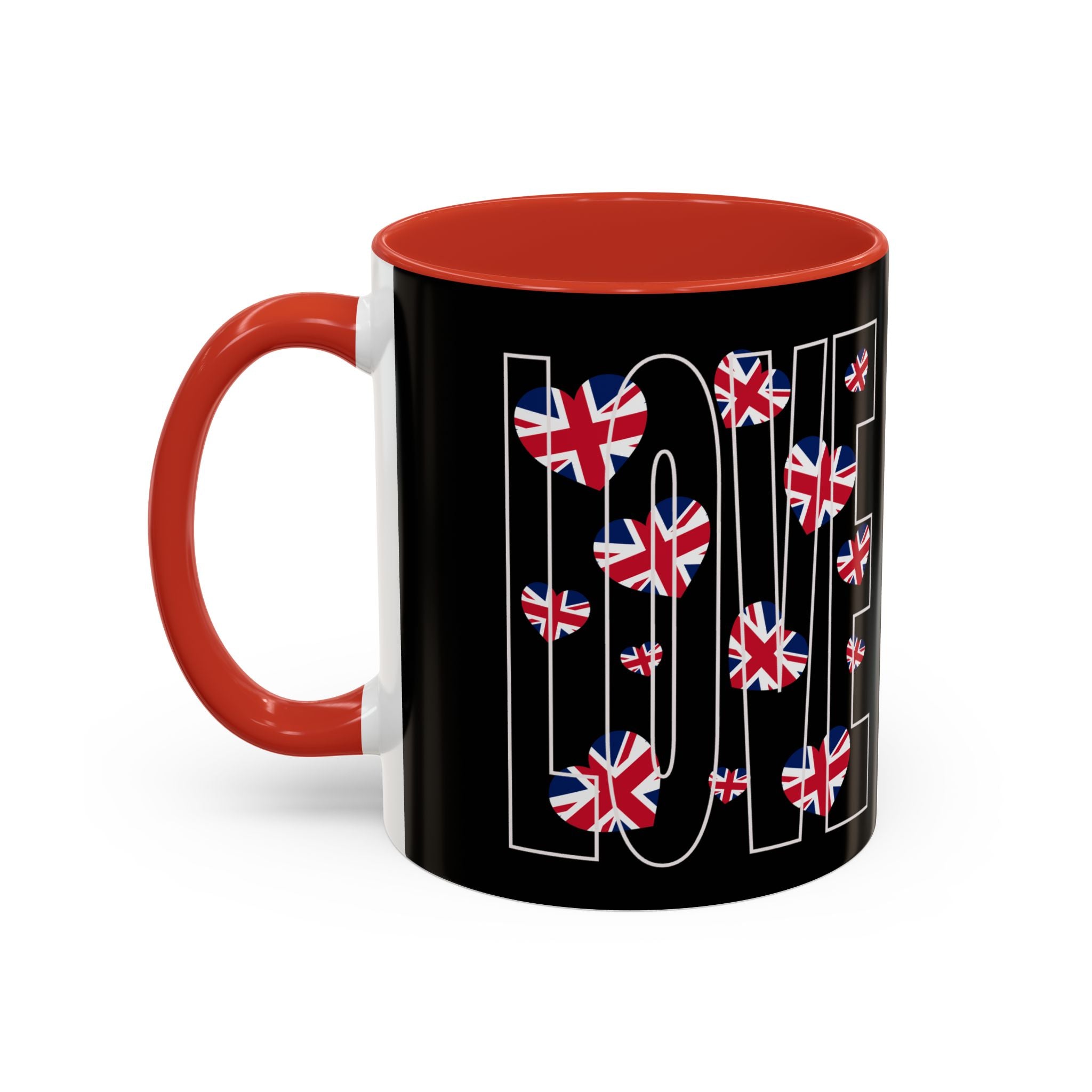 British Flag Accent Coffee Mug - Perfect Gift for Tea Lovers, Home Decor, British Pride, Daily Use, Unique Coffee Cup