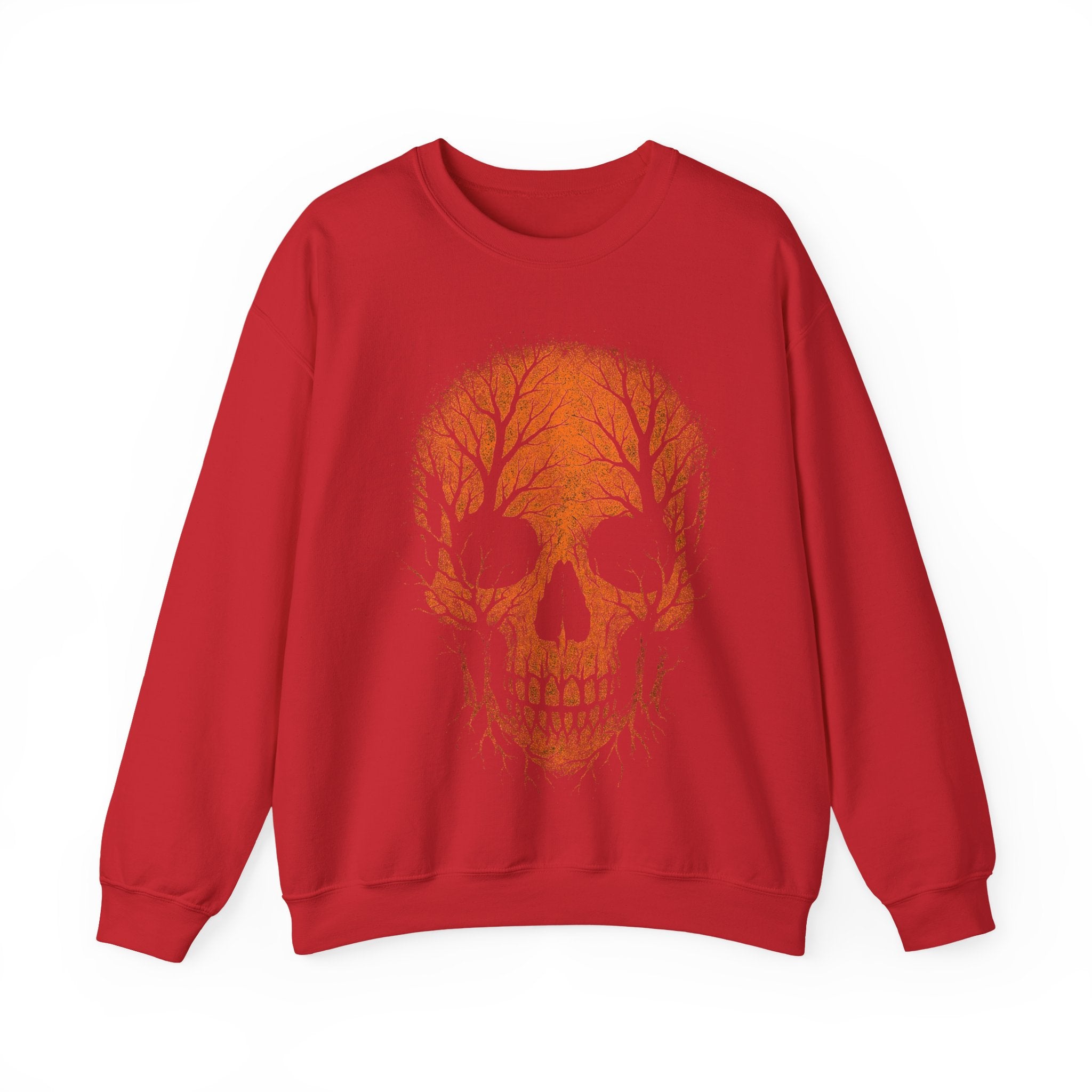 Halloween Skull Trees Crewneck Sweatshirt