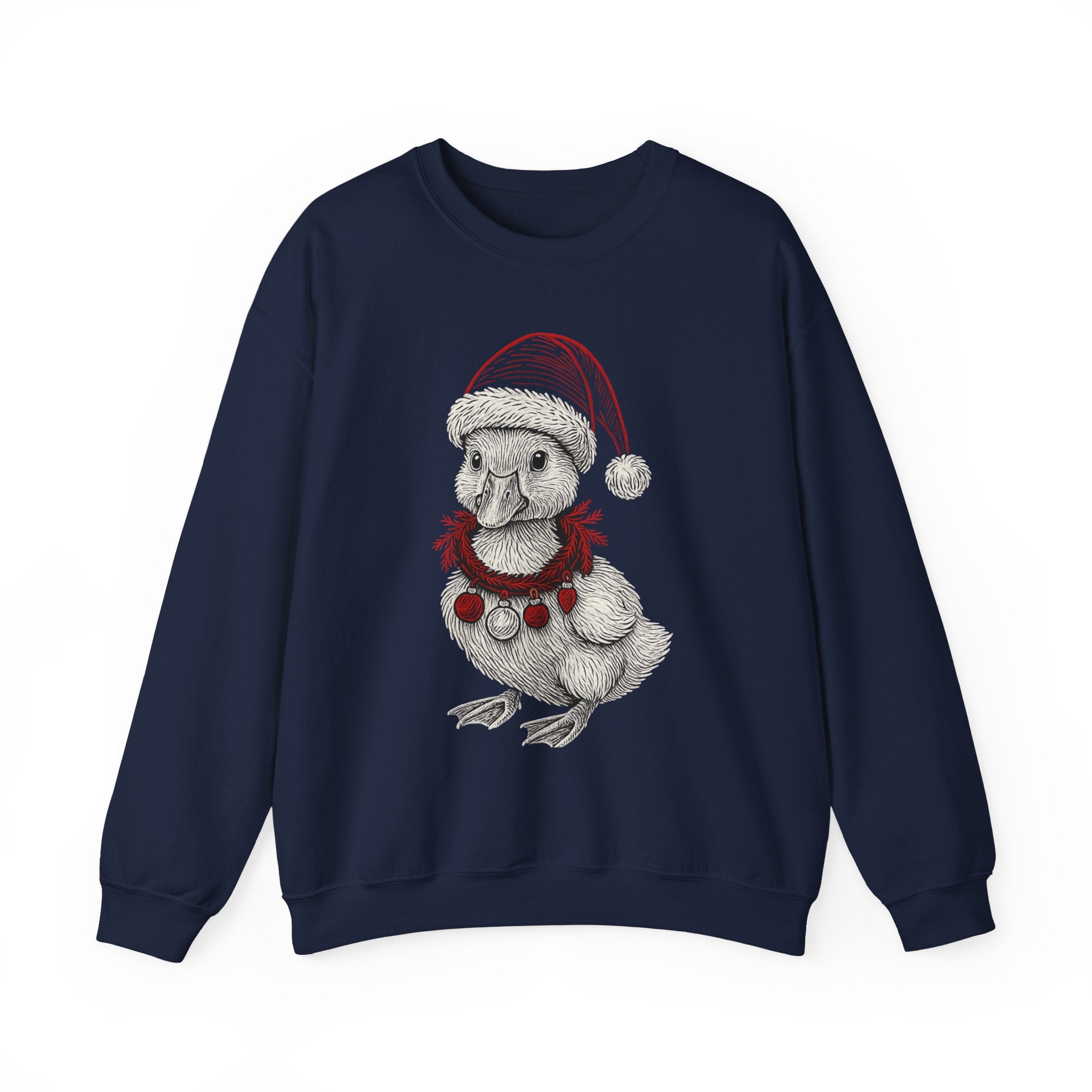 Festive Holiday Crewneck Sweatshirt, Cute Animal Sweater, Christmas Gift, Cozy Apparel, Unisex Fleece Top, Seasonal Fashion