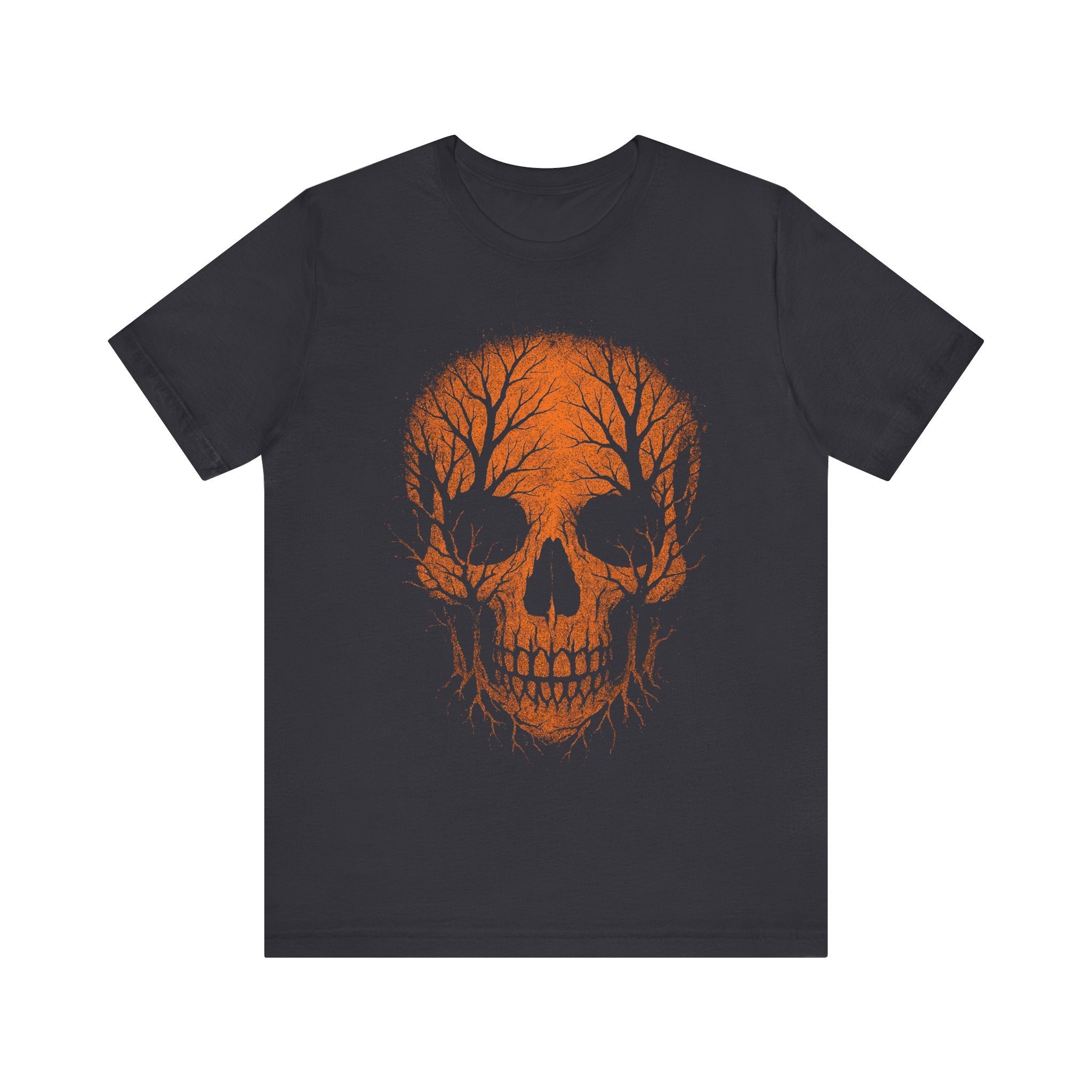 Autumn Skull Graphic Tee - Unisex Halloween Shirt