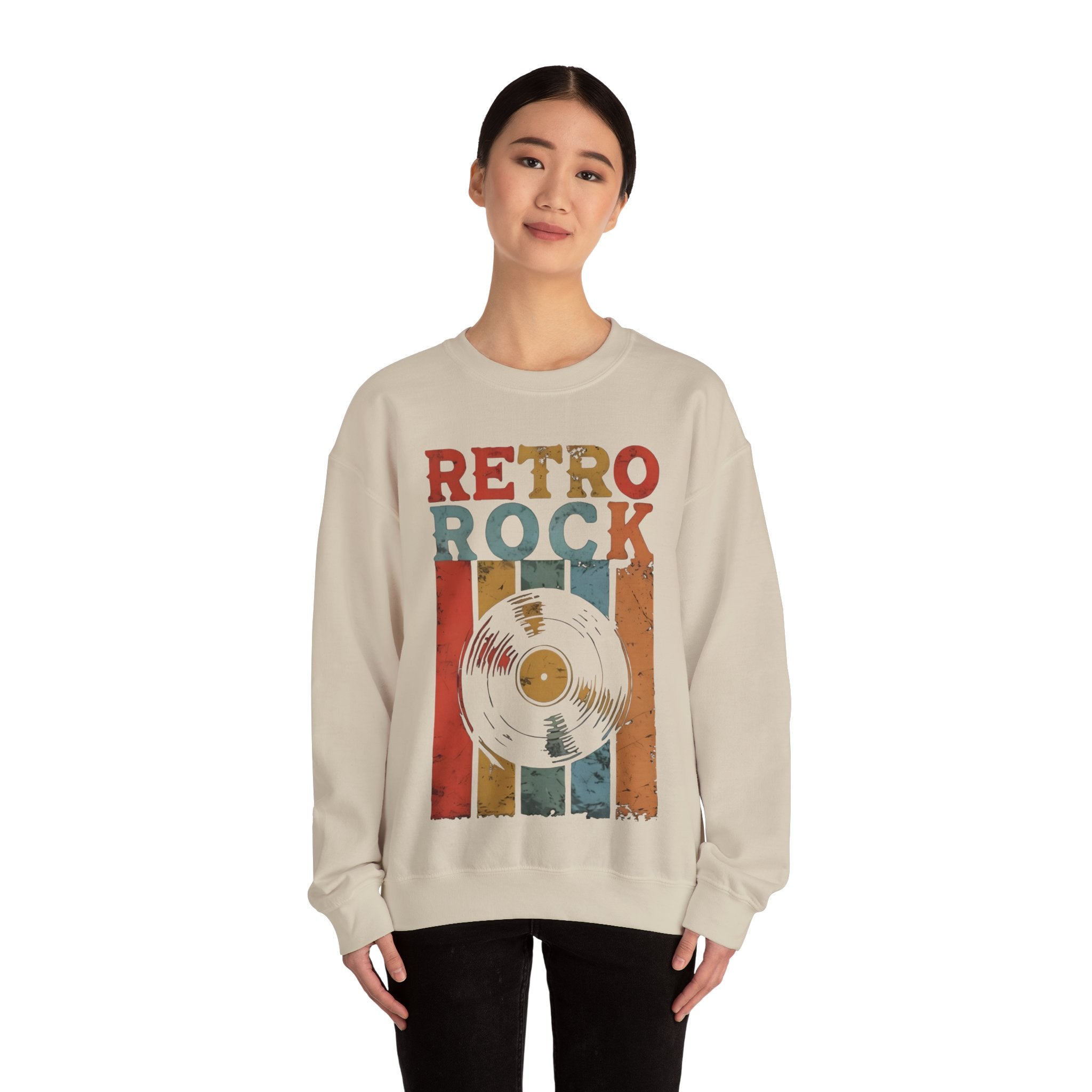 Retro Rock Unisex Crewneck Sweatshirt - Vintage Music Vibes