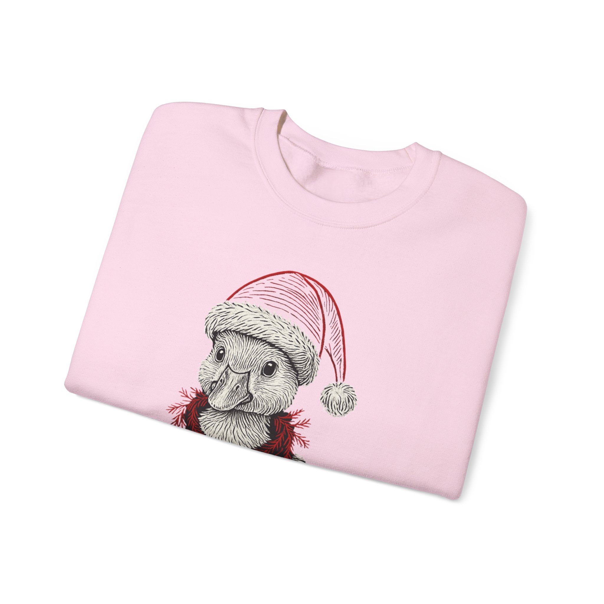 Festive Holiday Crewneck Sweatshirt, Cute Animal Sweater, Christmas Gift, Cozy Apparel, Unisex Fleece Top, Seasonal Fashion