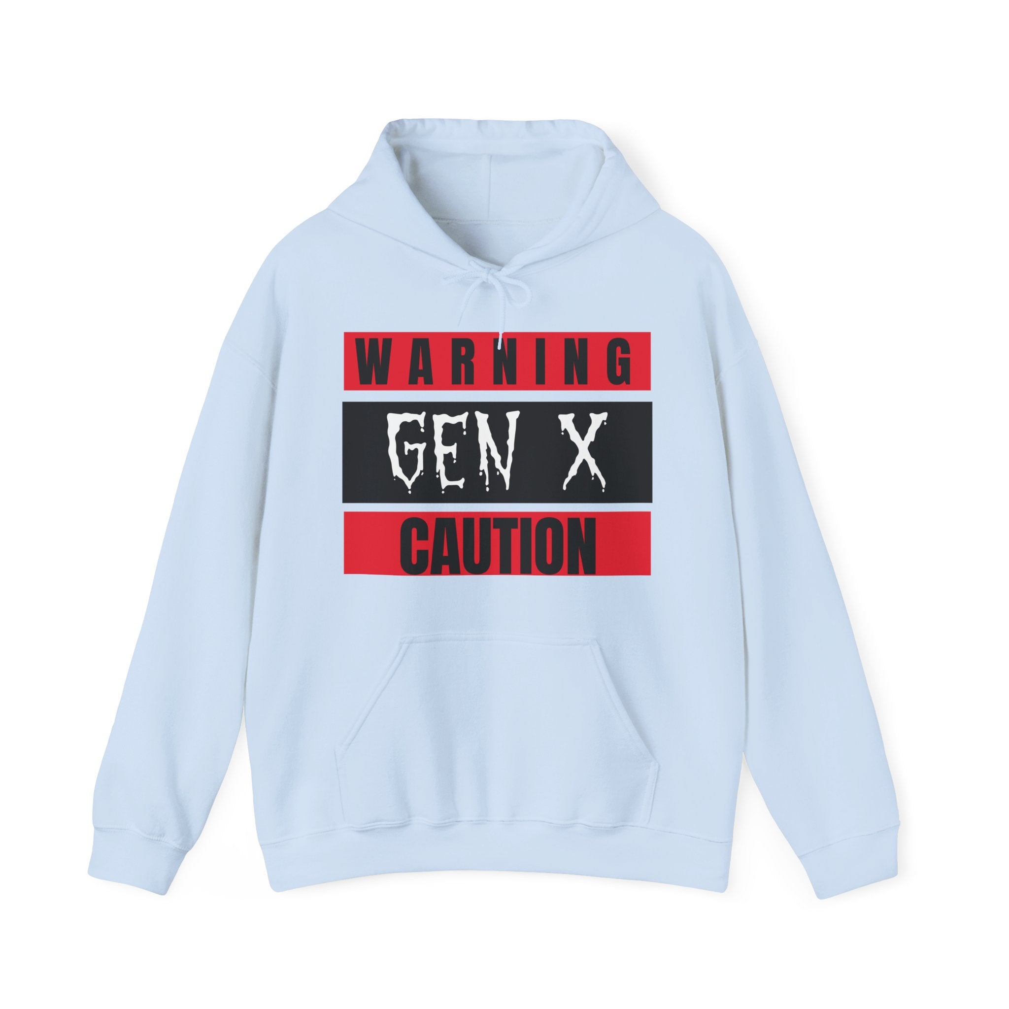Warning Gen X Caution Hoodie, Unisex Sweatshirt, Funny Sweatshirt, Birthday Gift, Casual Wear