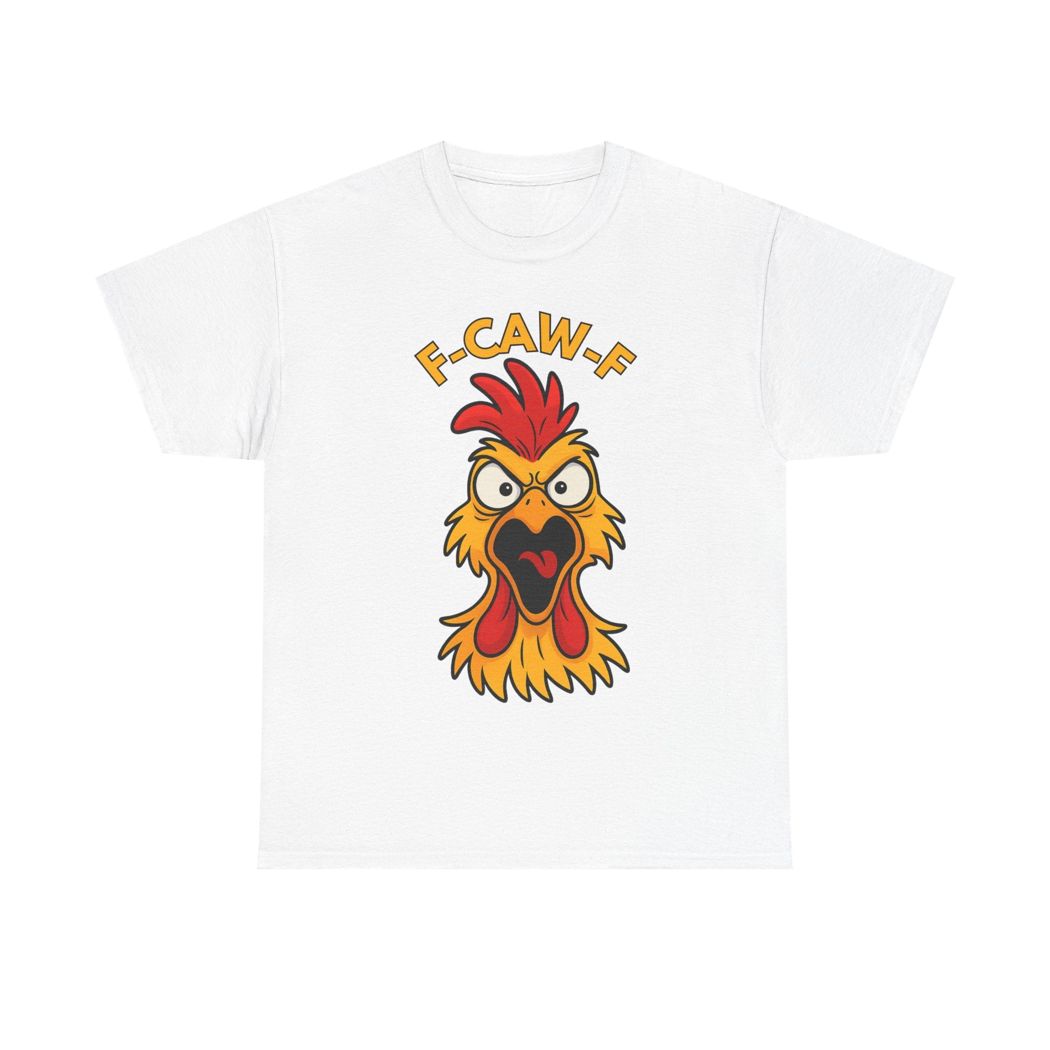 F-Caw-F Funny Chicken Tee for Poultry Lovers, Humor T-Shirt, Gift for Chicken Enthusiasts, Animal Rights, Casual Wear, Farmhouse Style