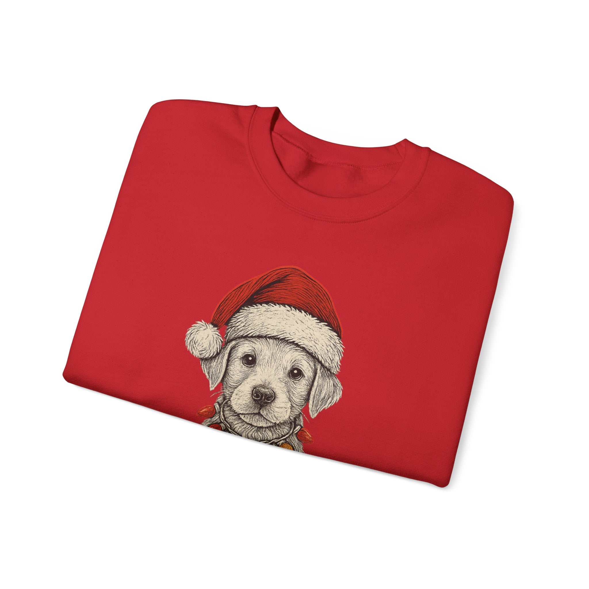 Cute Christmas Dog Sweatshirt, Holiday Apparel, Pet Lover Gift, Cozy Crewneck, Festive Sweatshirt, Winter Fashion
