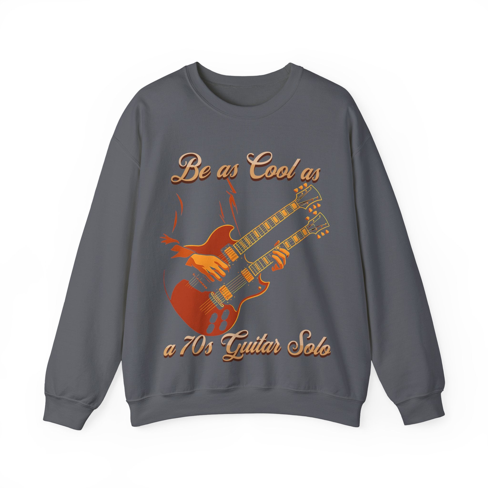 Vintage Guitar Solo Crewneck Sweatshirt | Be as Cool as a 70's Guitar Solo