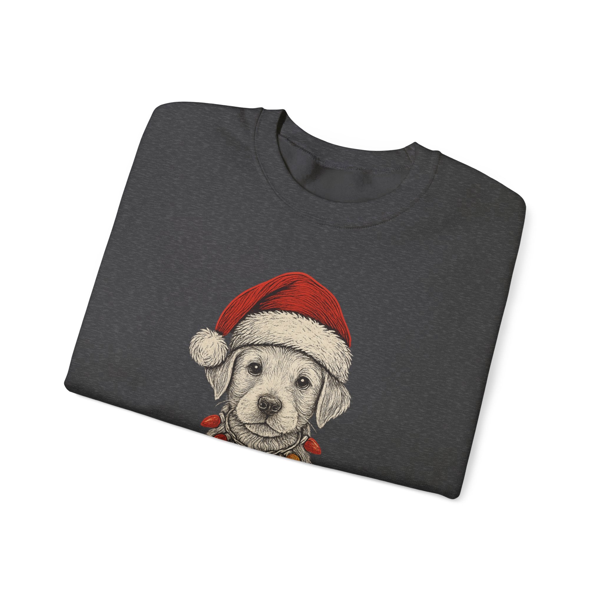Cute Christmas Dog Sweatshirt, Holiday Apparel, Pet Lover Gift, Cozy Crewneck, Festive Sweatshirt, Winter Fashion