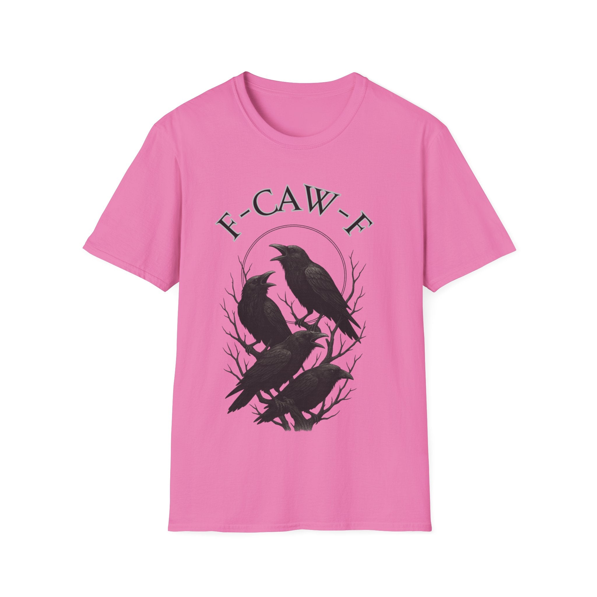 Cawing Crows T-Shirt, Bird Lover Tee, Funny Gift for Nature Enthusiasts, Casual Wear, Halloween Apparel, Unique Bird Shirt