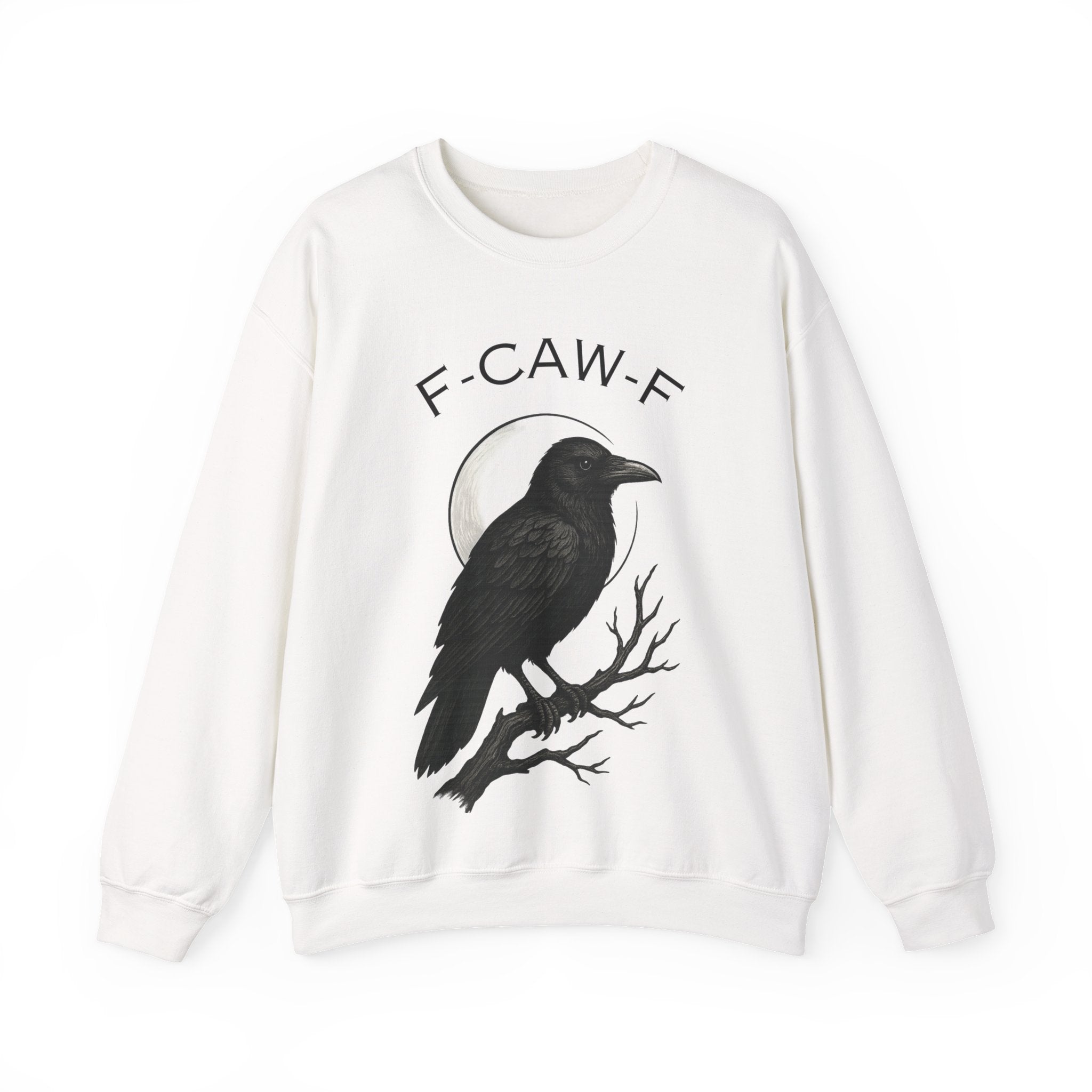 Mystical Raven Sweatshirt - Fall Fashion, Casual Loungewear, Unique Gift, Halloween Apparel, Unisex Style