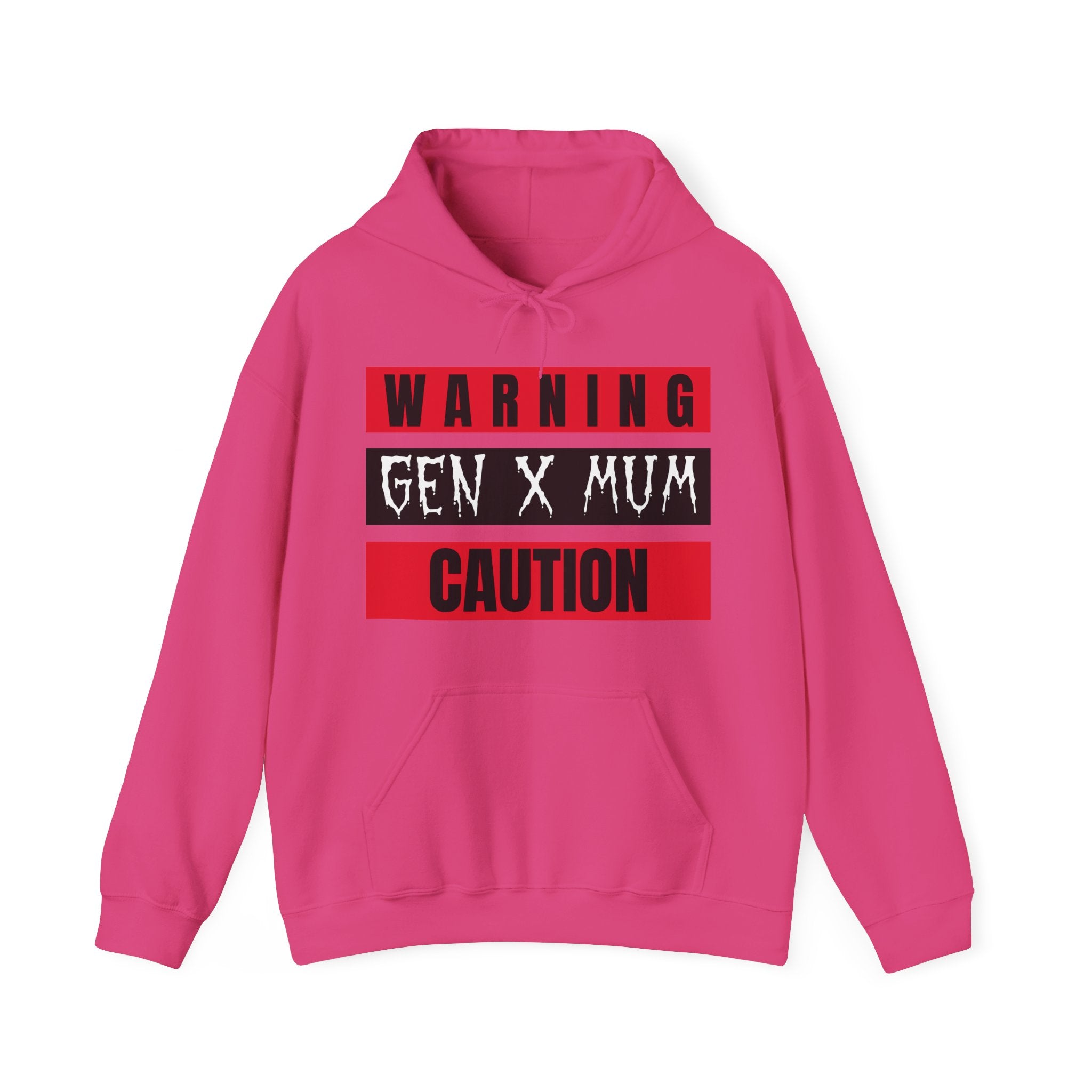 Gen X Mum Caution Hoodie, Unisex Sweatshirt, Warning Hoodie, Gift for Mothers, Casual Wear, Funny Sweatshirt