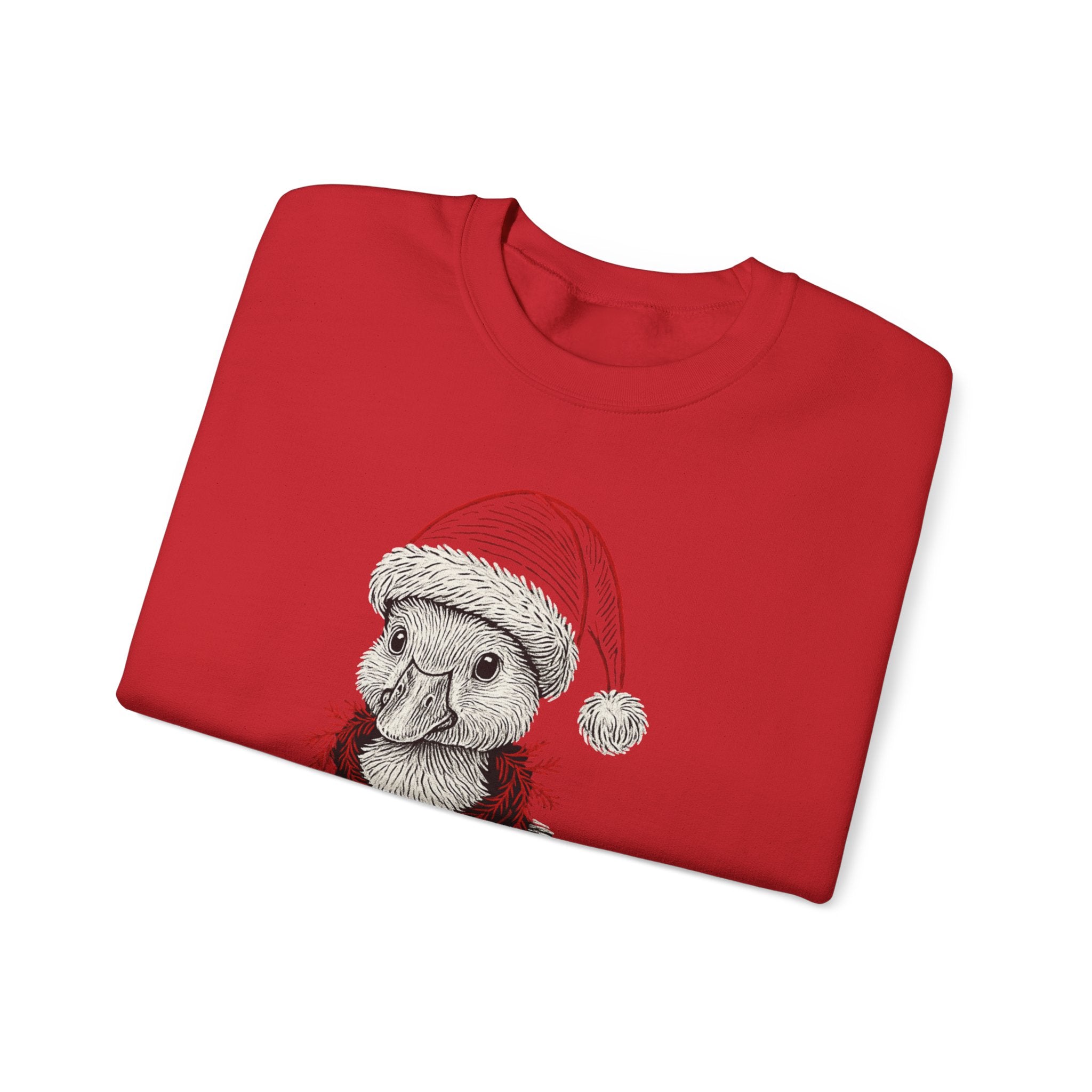 Festive Holiday Crewneck Sweatshirt, Cute Animal Sweater, Christmas Gift, Cozy Apparel, Unisex Fleece Top, Seasonal Fashion