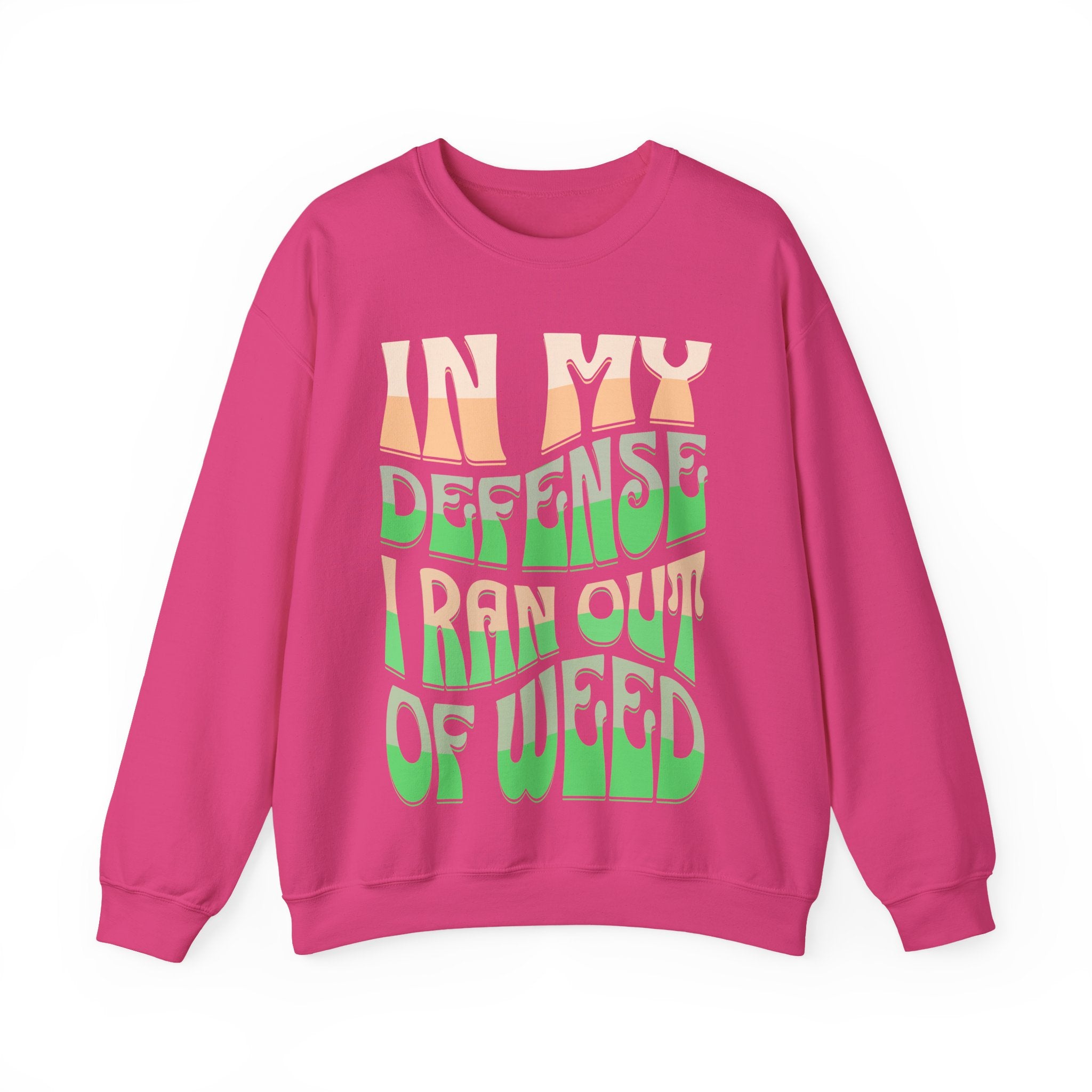 Funny Weed Defense Crewneck Sweatshirt
