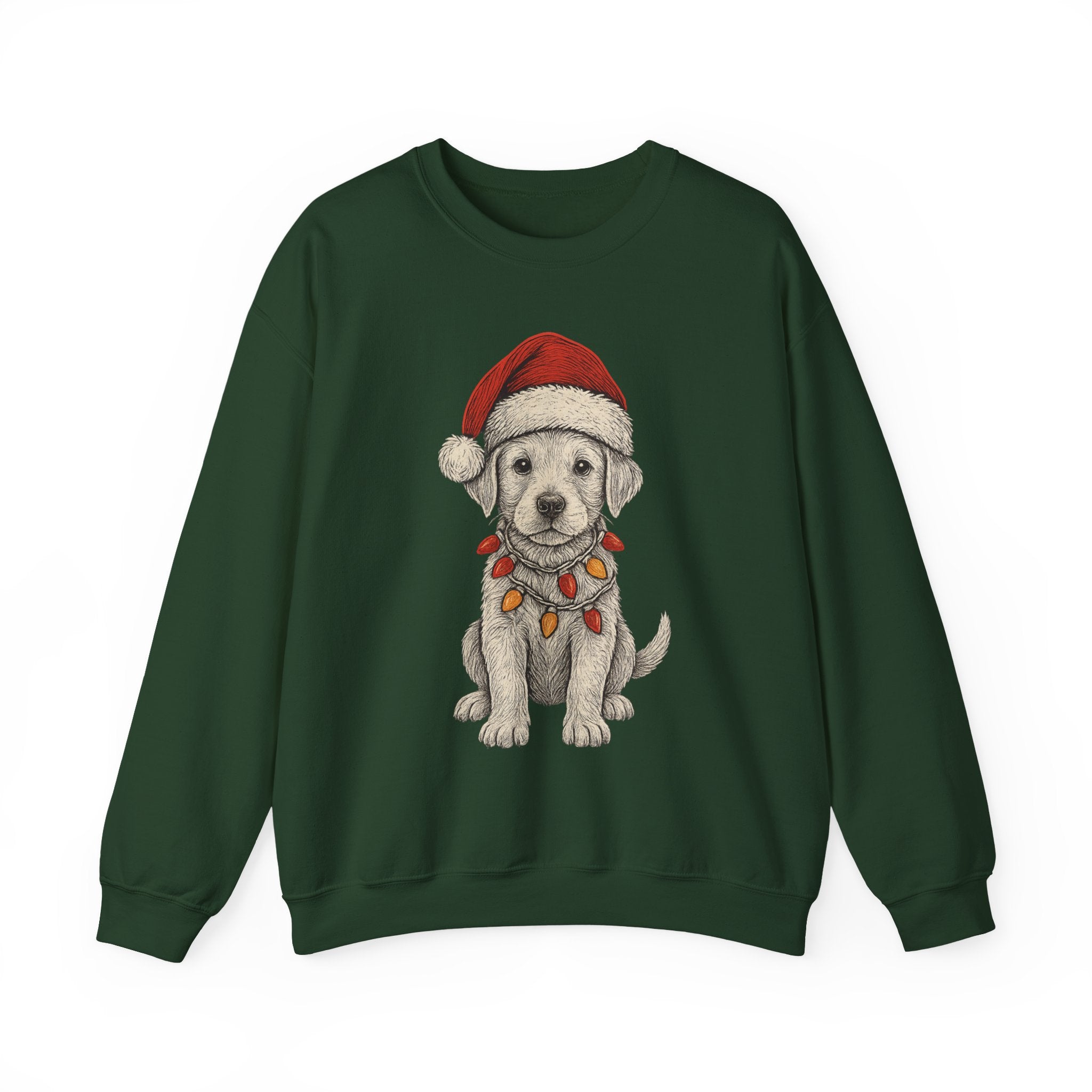 Cute Christmas Dog Sweatshirt, Holiday Apparel, Pet Lover Gift, Cozy Crewneck, Festive Sweatshirt, Winter Fashion