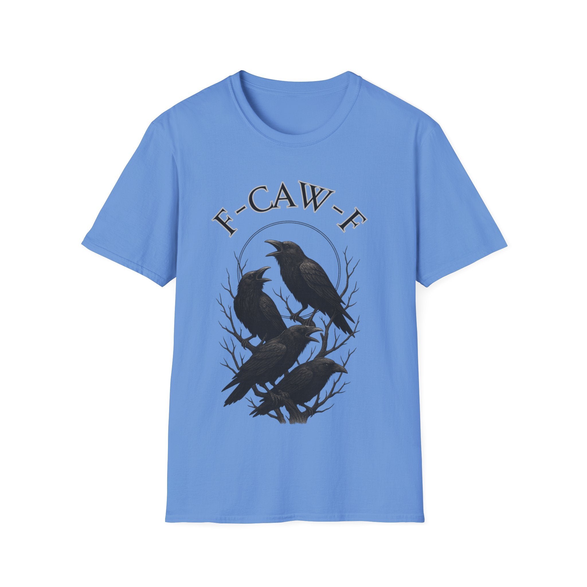 Cawing Crows T-Shirt, Bird Lover Tee, Funny Gift for Nature Enthusiasts, Casual Wear, Halloween Apparel, Unique Bird Shirt