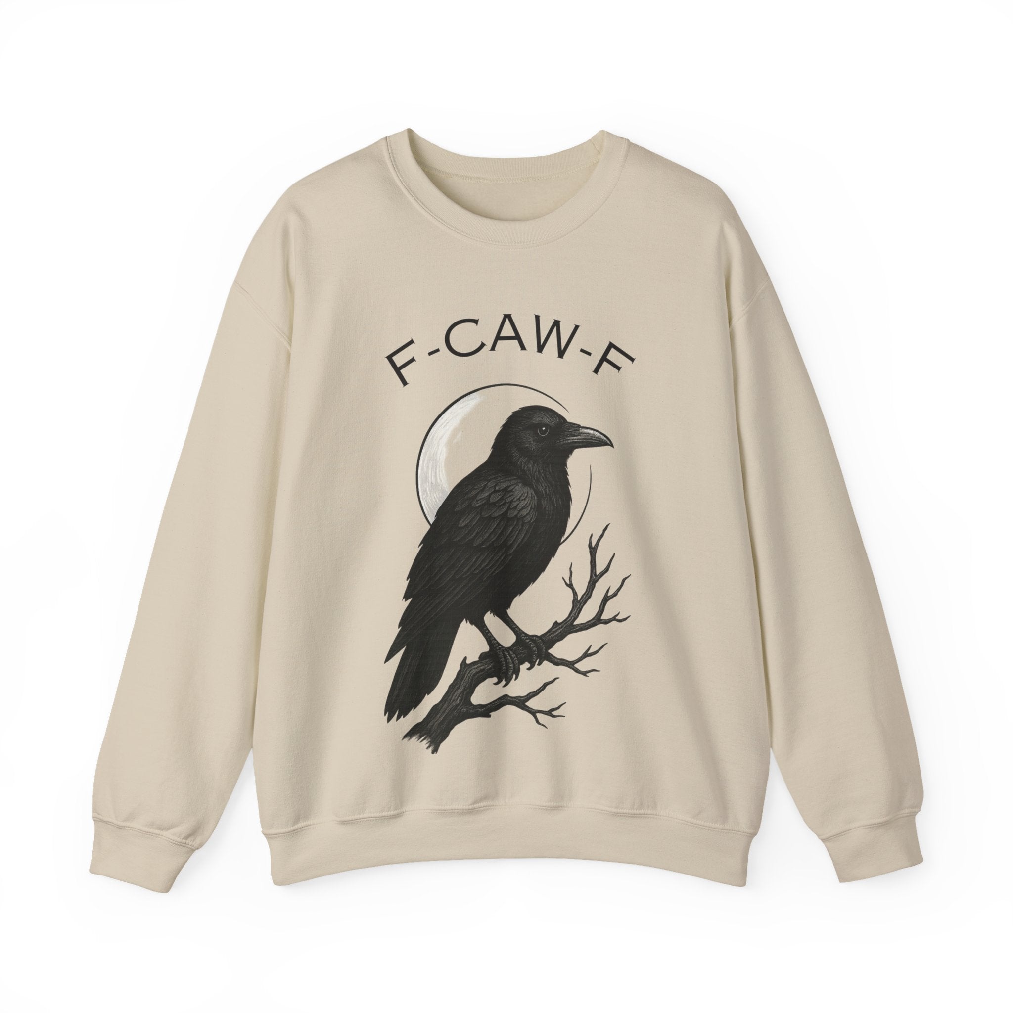 Mystical Raven Sweatshirt - Fall Fashion, Casual Loungewear, Unique Gift, Halloween Apparel, Unisex Style