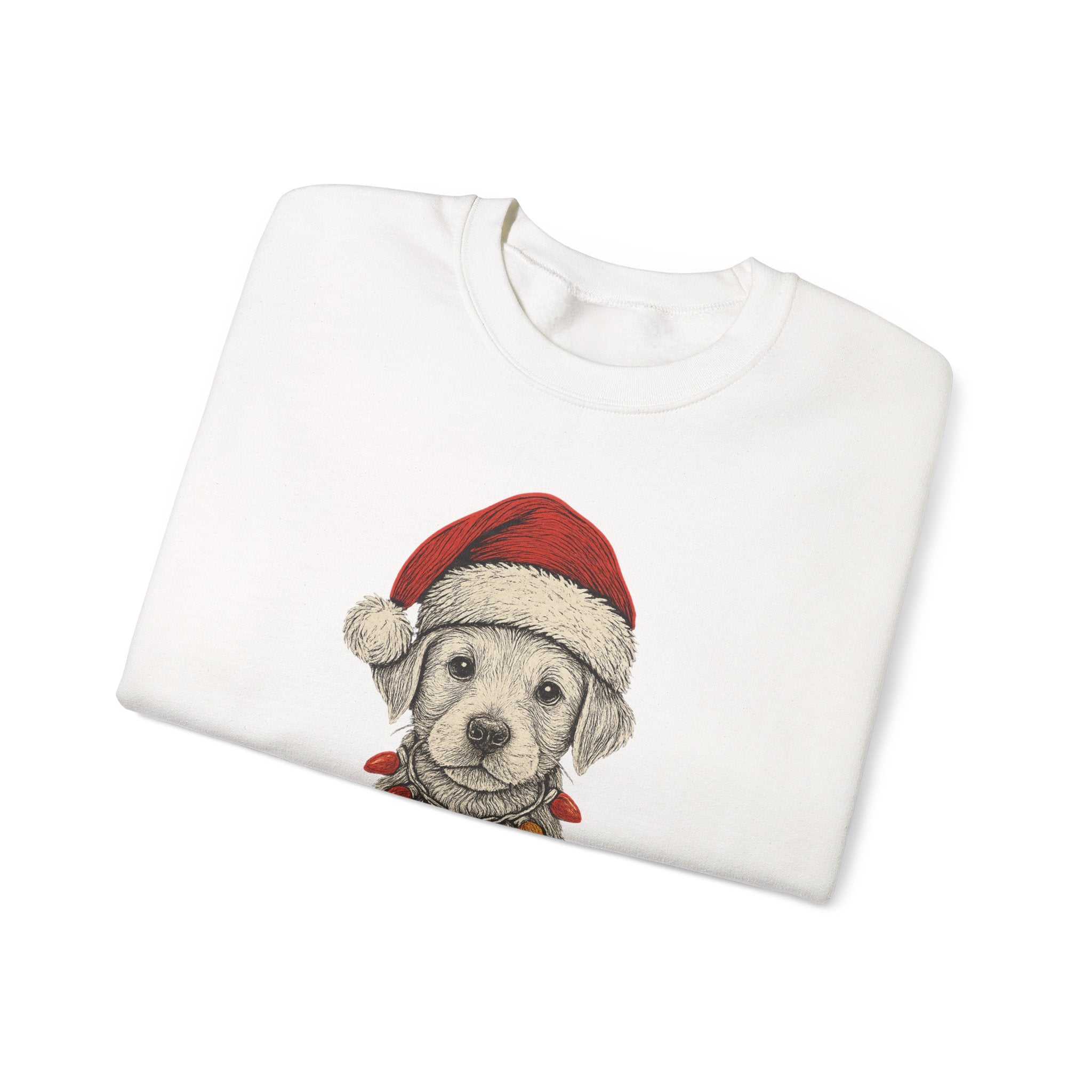 Cute Christmas Dog Sweatshirt, Holiday Apparel, Pet Lover Gift, Cozy Crewneck, Festive Sweatshirt, Winter Fashion