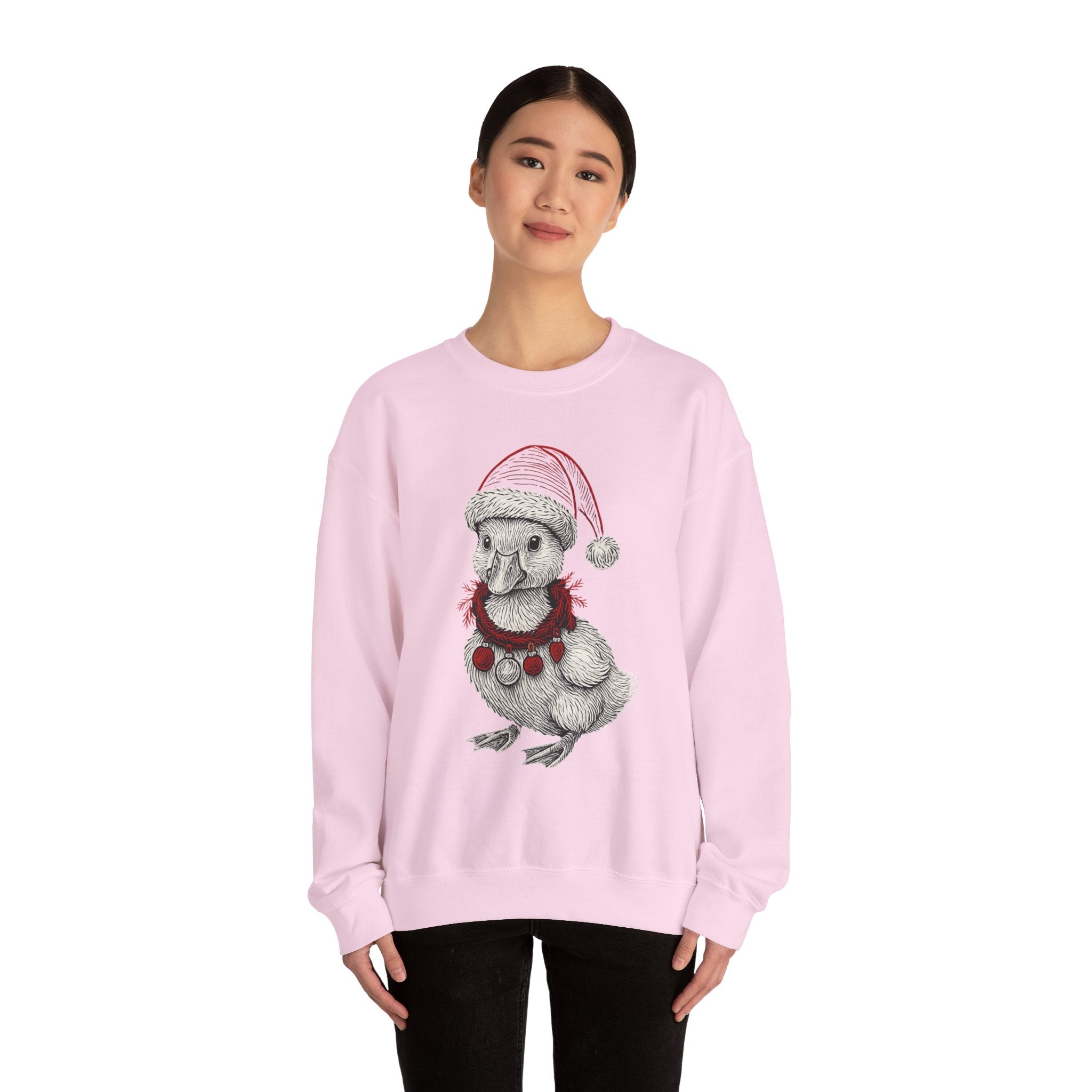 Festive Holiday Crewneck Sweatshirt, Cute Animal Sweater, Christmas Gift, Cozy Apparel, Unisex Fleece Top, Seasonal Fashion