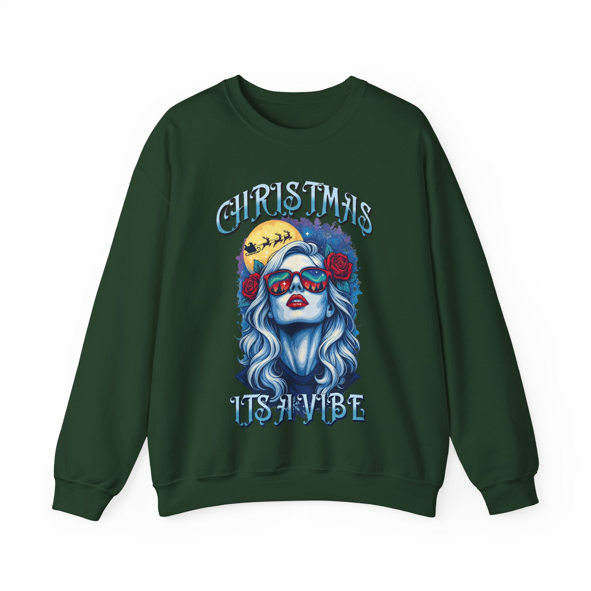 Christmas Sugar Skull Crewneck Sweatshirt