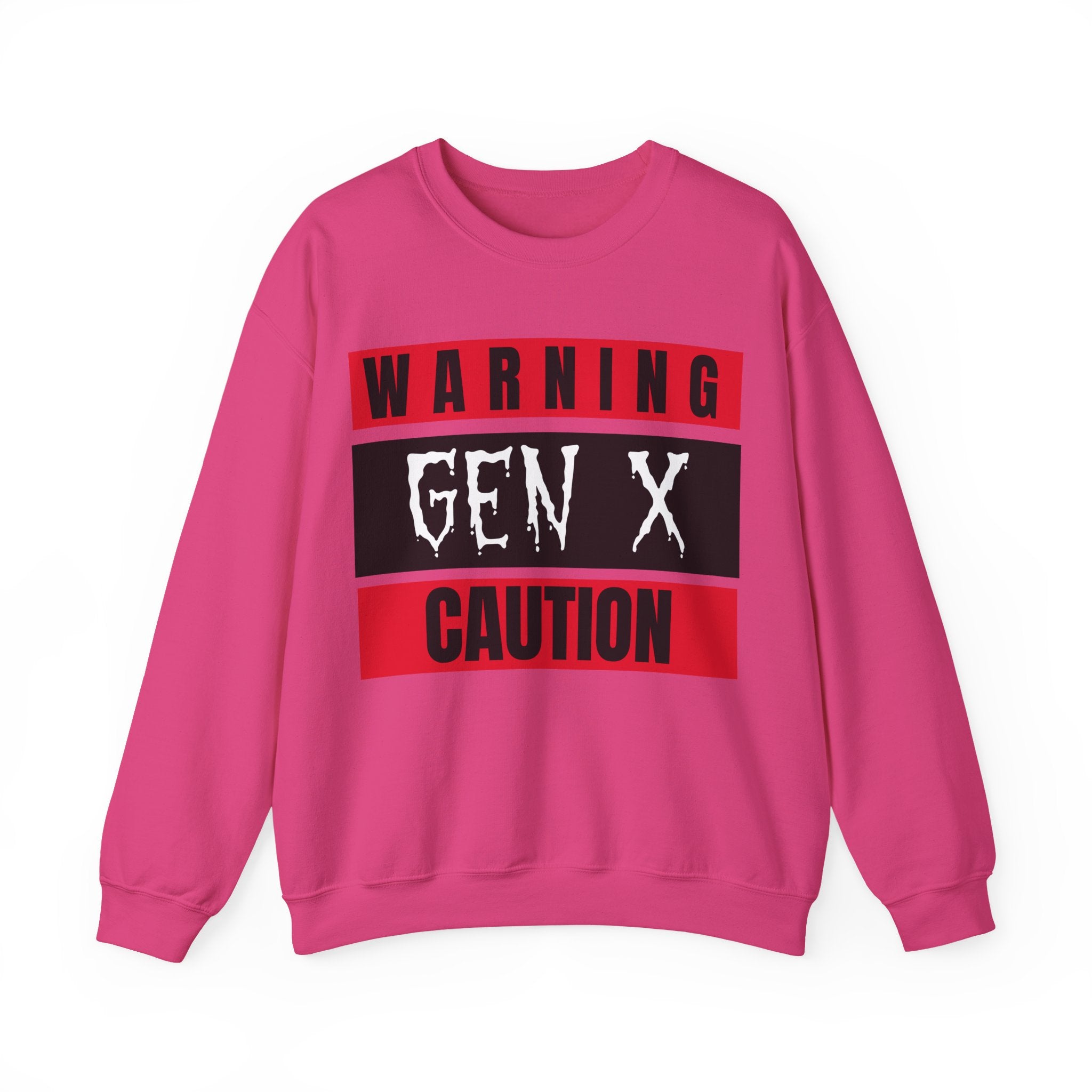 Gen X Warning Crewneck Sweatshirt, Vintage Sweatshirt, Unisex Sweater, Gift for Gen X, Retro Crewneck, Trendy Casual Wear
