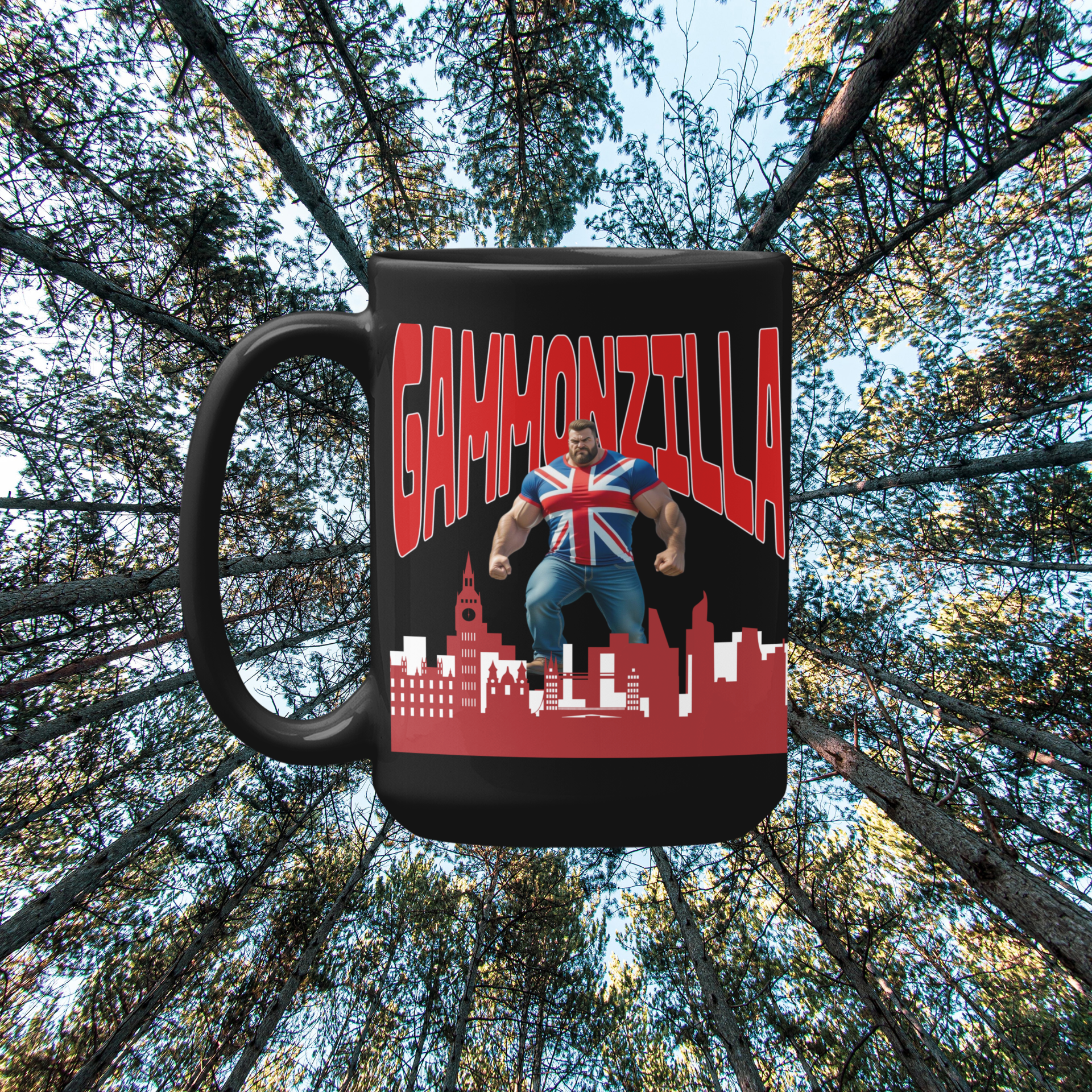 Gammonzilla Mug, Gift for Comic Fans, Unique Coffee Cup, Geeky Kitchenware, Fun Drinkware, Birthday Gift Idea