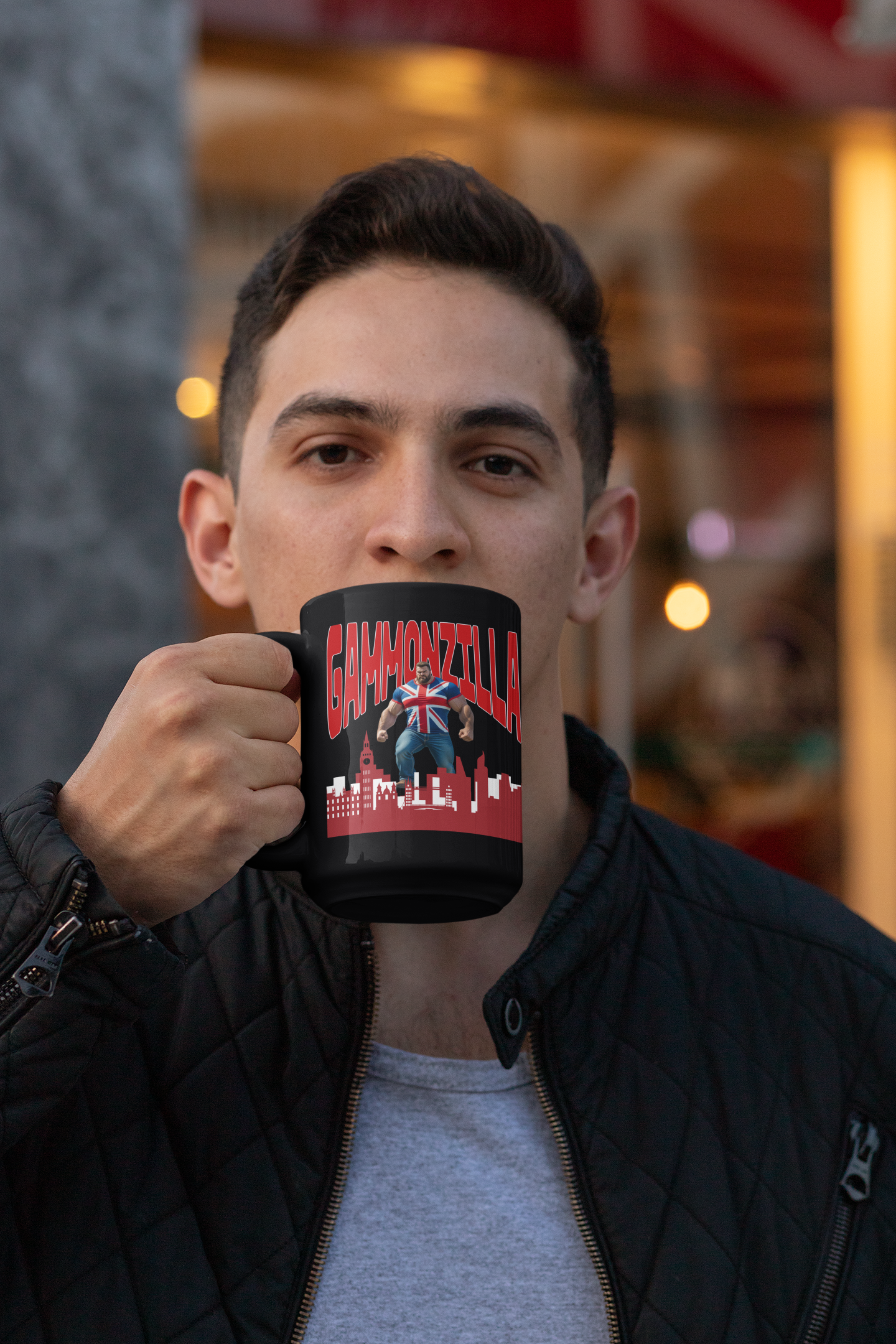 Gammonzilla Mug, Gift for Comic Fans, Unique Coffee Cup, Geeky Kitchenware, Fun Drinkware, Birthday Gift Idea