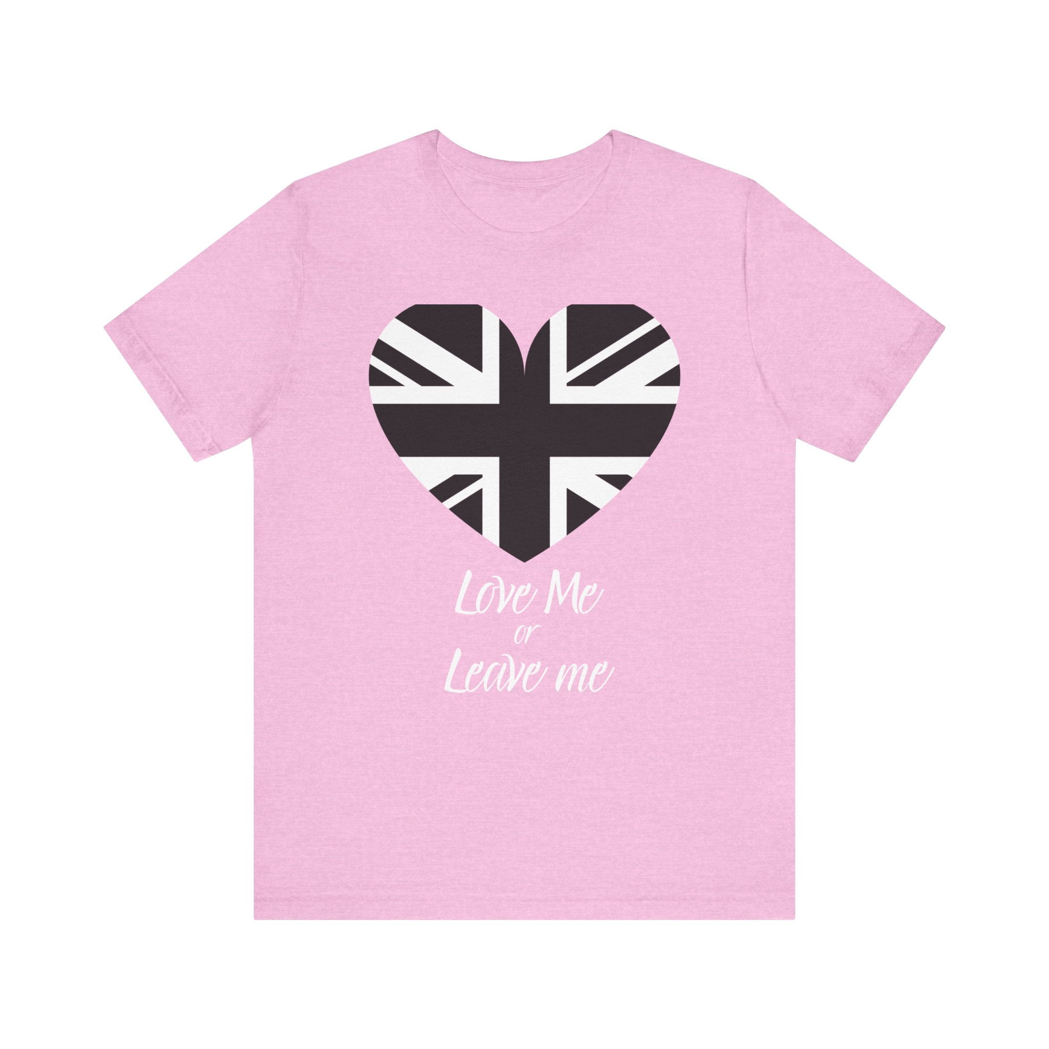 Love Me or Leave Me Heart Tee - Perfect for Casual Wear.