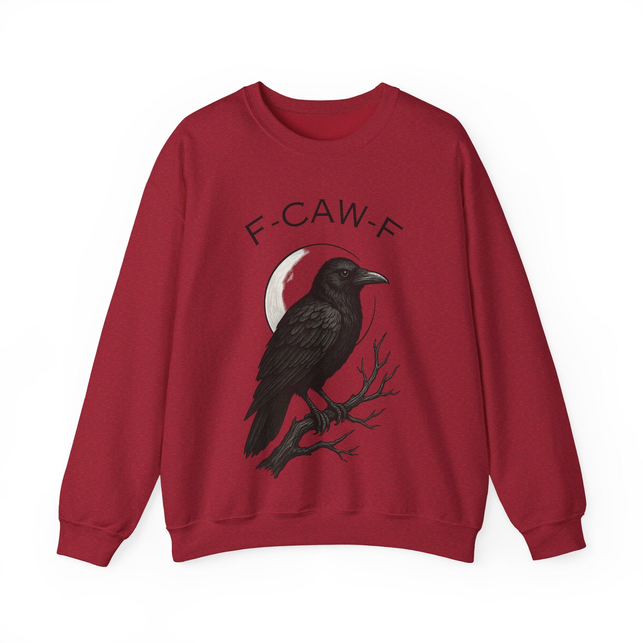 Mystical Raven Sweatshirt - Fall Fashion, Casual Loungewear, Unique Gift, Halloween Apparel, Unisex Style