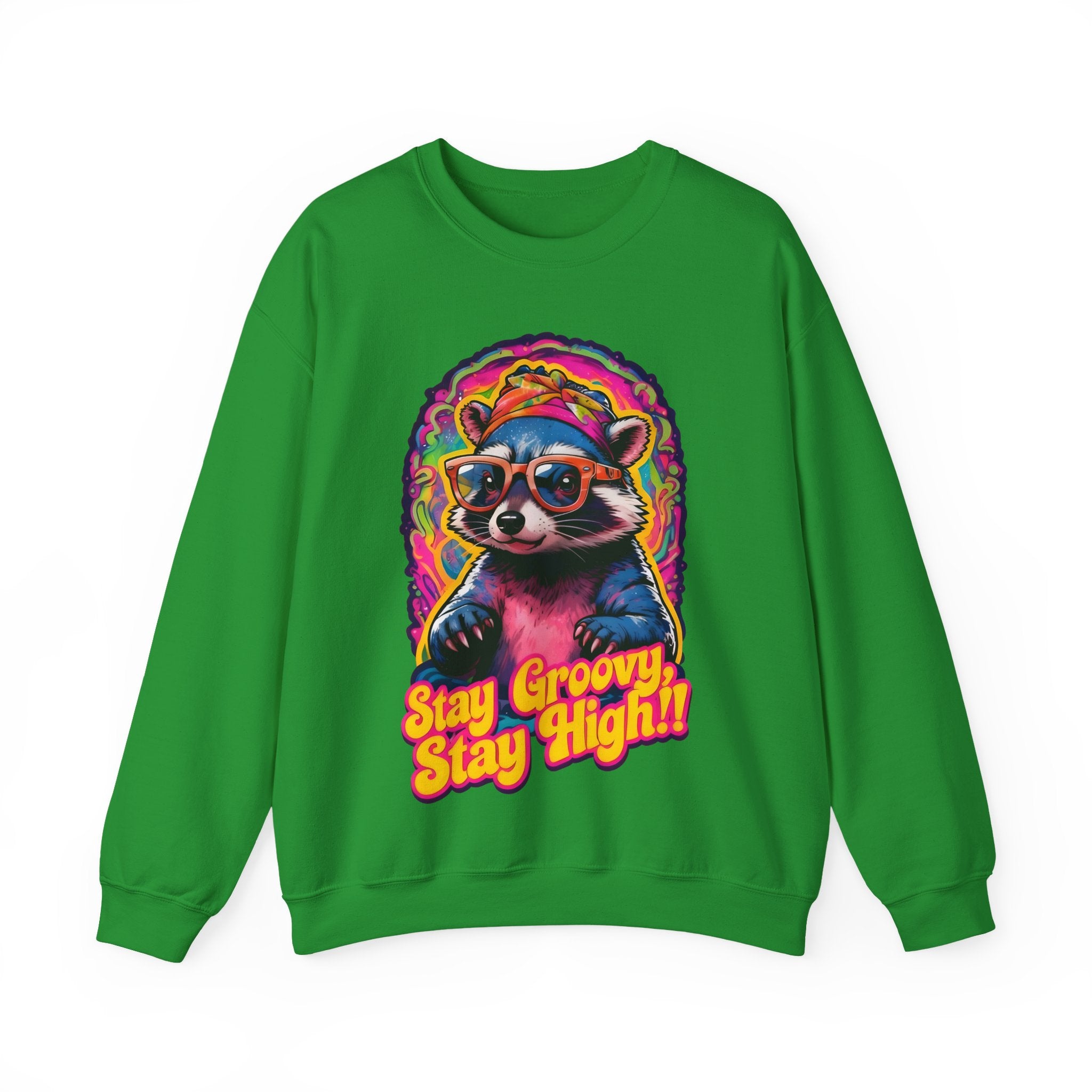 Stay Groovy Raccoon Sweatshirt