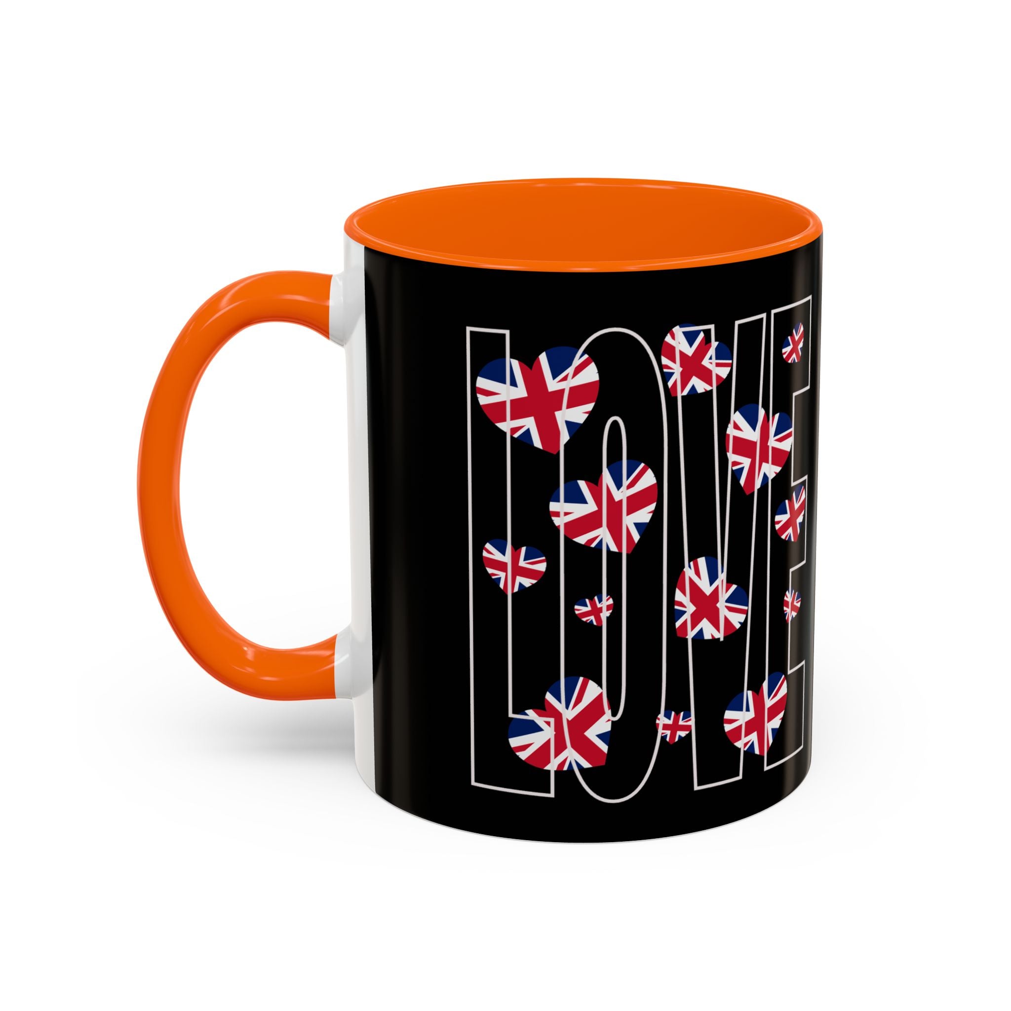British Flag Accent Coffee Mug - Perfect Gift for Tea Lovers, Home Decor, British Pride, Daily Use, Unique Coffee Cup