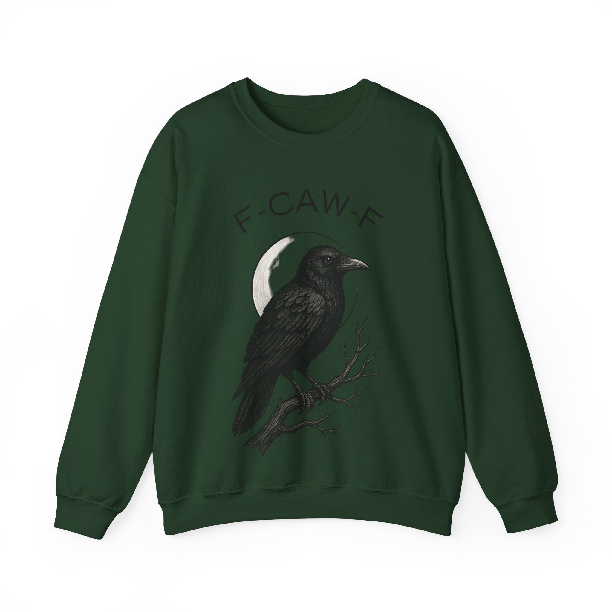 Mystical Raven Sweatshirt - Fall Fashion, Casual Loungewear, Unique Gift, Halloween Apparel, Unisex Style