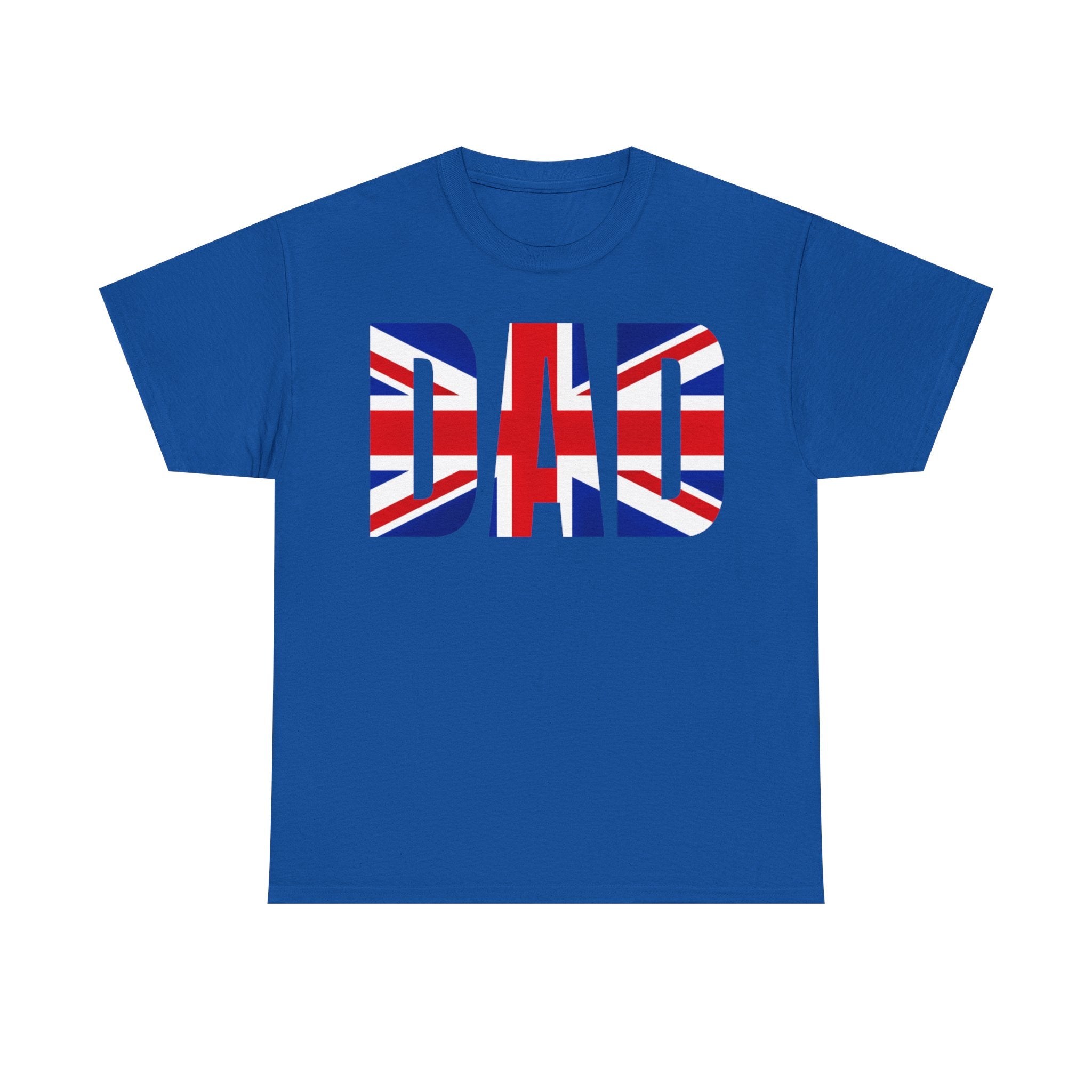British Flag Dad Tee - Perfect for Father's Day, Casual Wear, Gifts for Dads, Patriotic Fashion, Family Outings