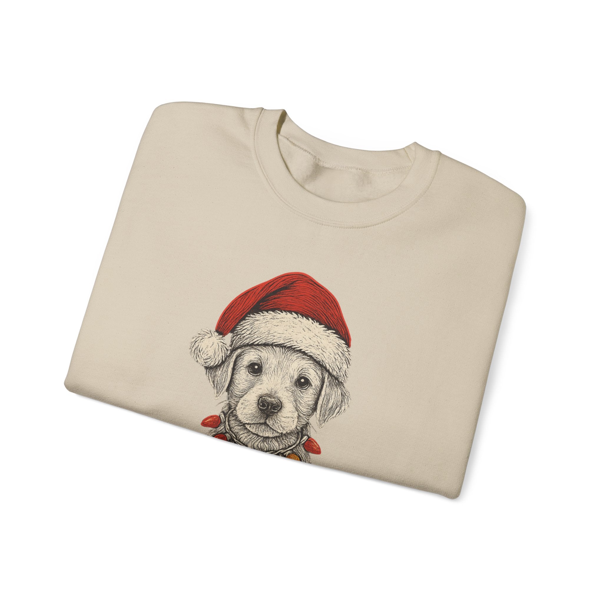 Cute Christmas Dog Sweatshirt, Holiday Apparel, Pet Lover Gift, Cozy Crewneck, Festive Sweatshirt, Winter Fashion