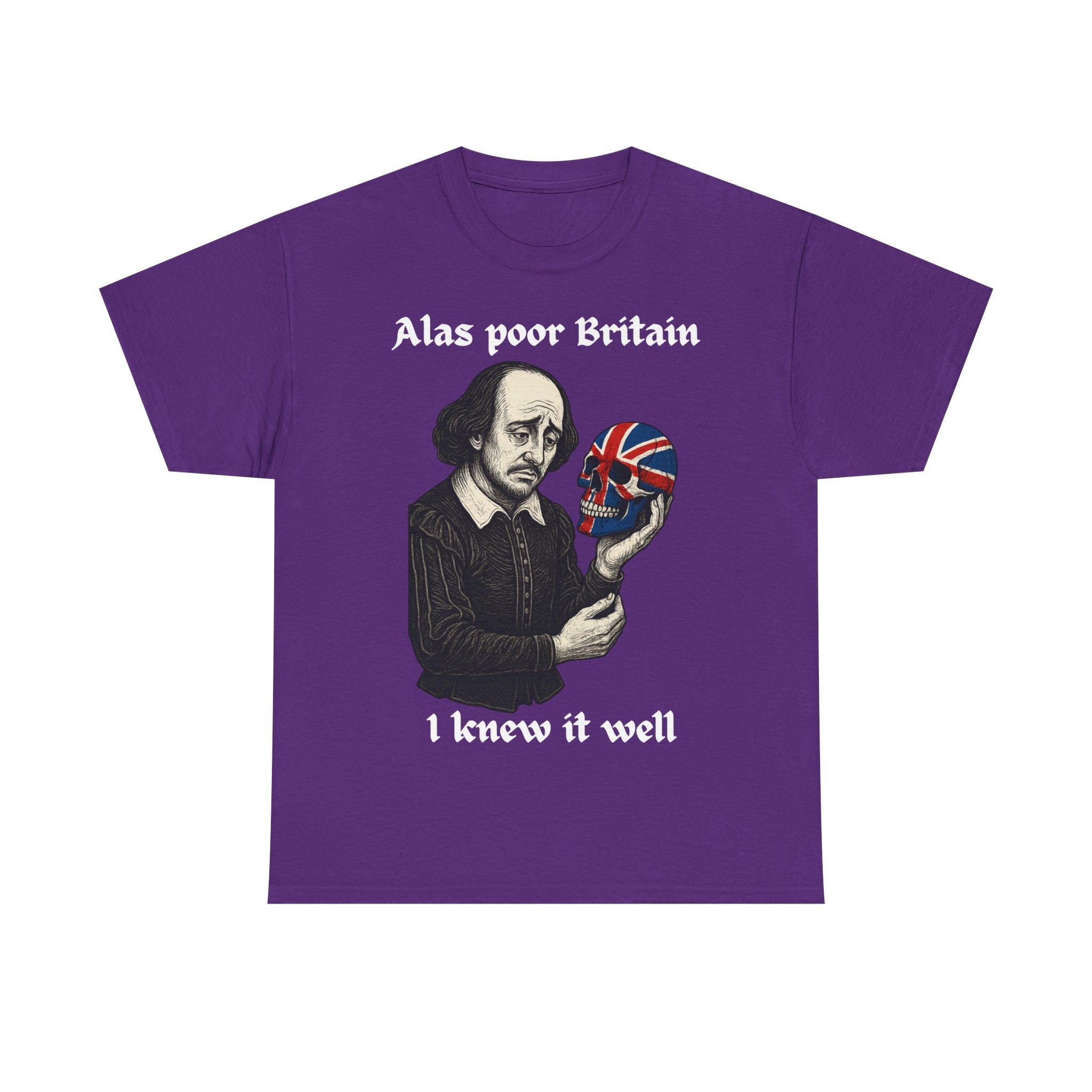 Edgy Shakespearean Tee, British Culture Shirt, Graphic Novelty Top, Literary Fan Gift, Casual Daily Wear